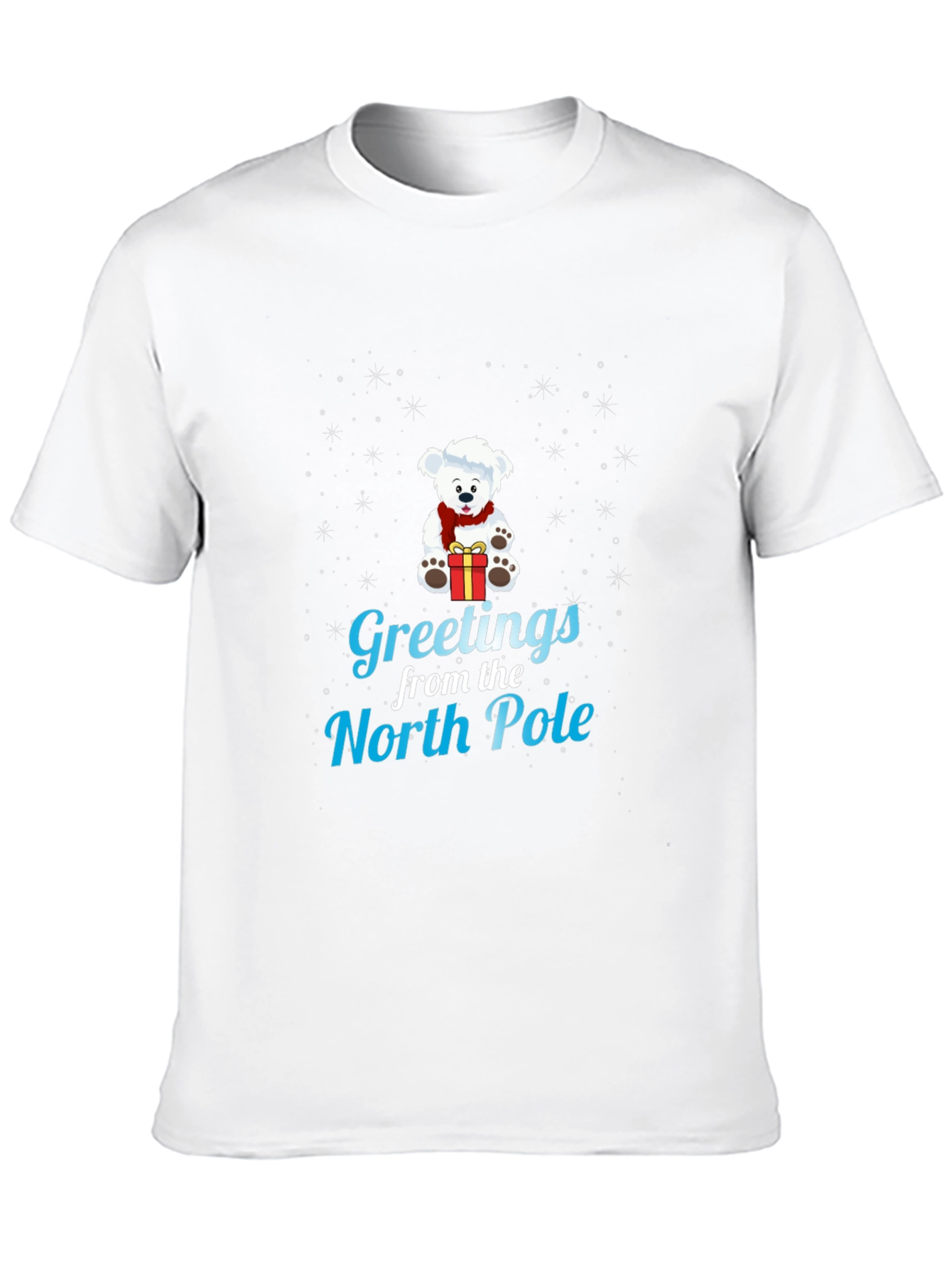 Greetings from the North Pole Black T-Shirt
