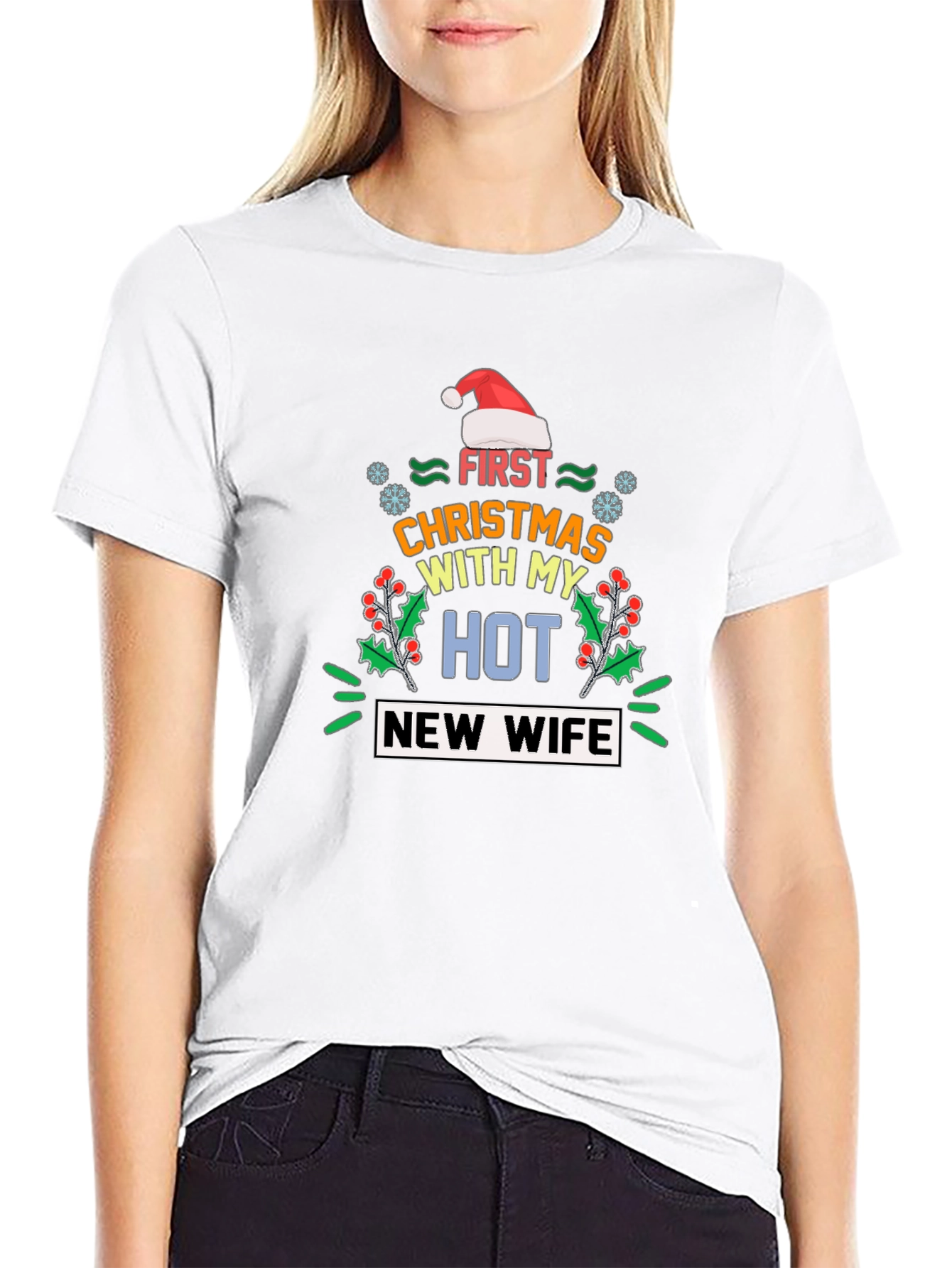 Funny First Christmas with My Hot New Wife T-Shirt