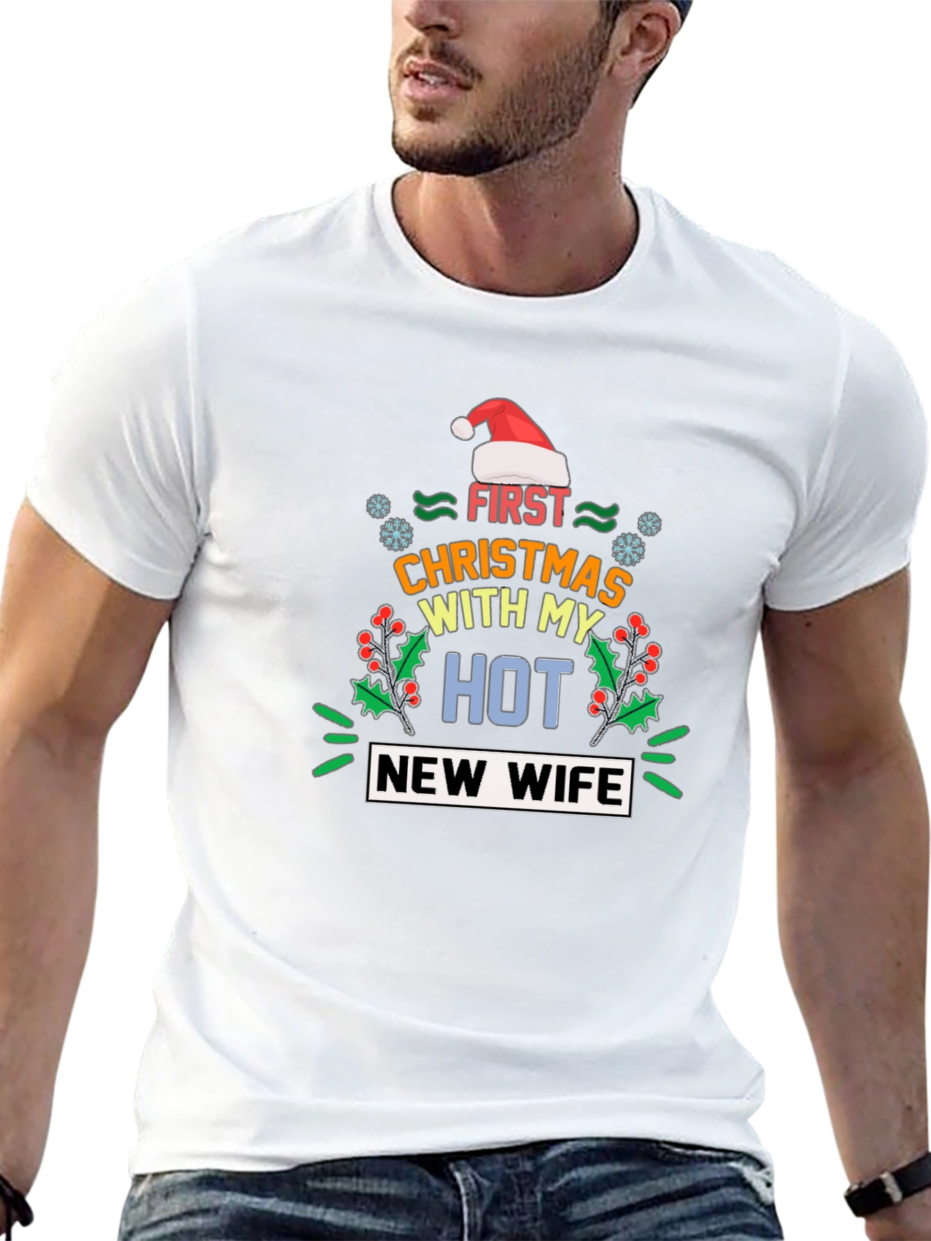 Funny First Christmas with My Hot New Wife T-Shirt