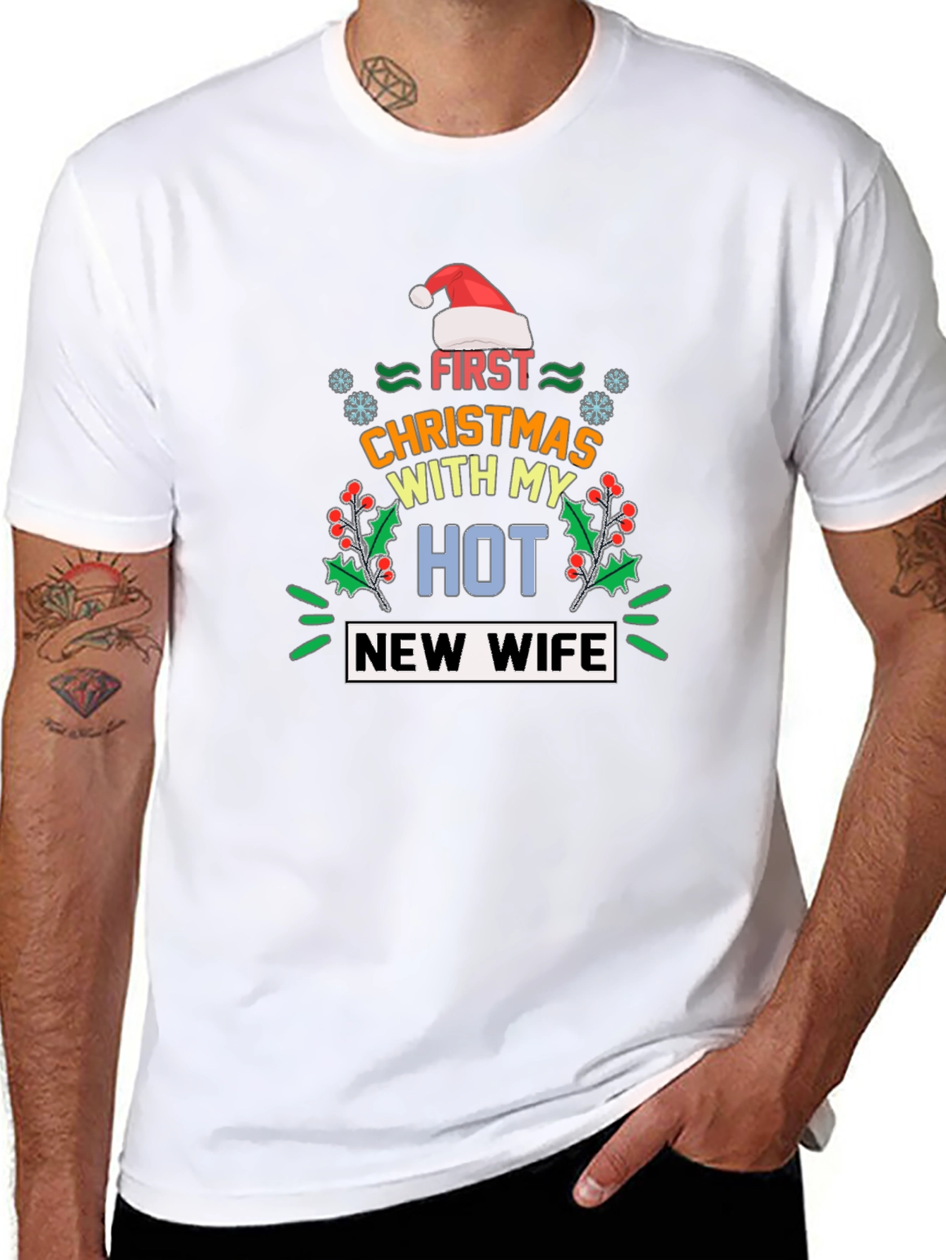 Funny First Christmas with My Hot New Wife T-Shirt