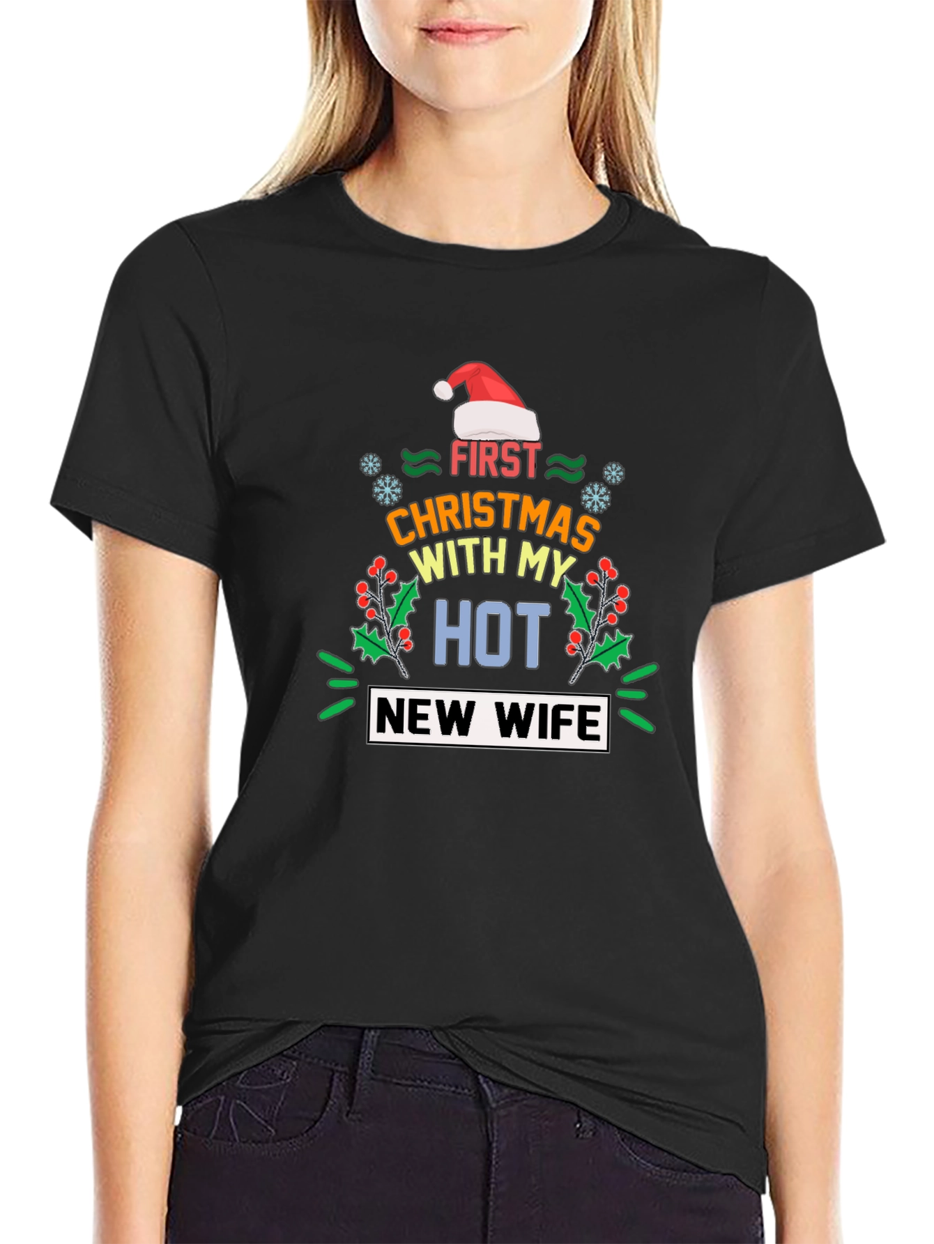 Funny First Christmas with My Hot New Wife T-Shirt