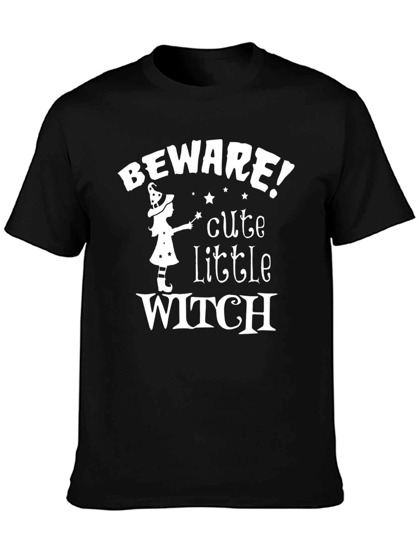 Beware Cute Little Witch T-Shirt - Halloween