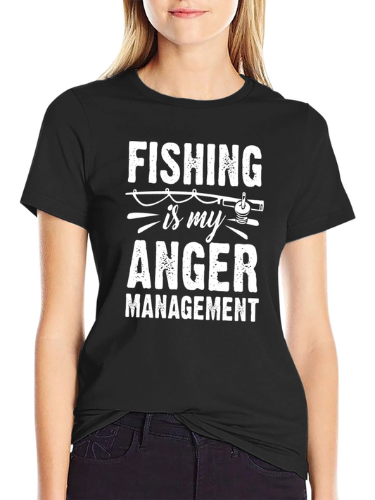 Fishing is My Anger Management Graphic T-Shirt