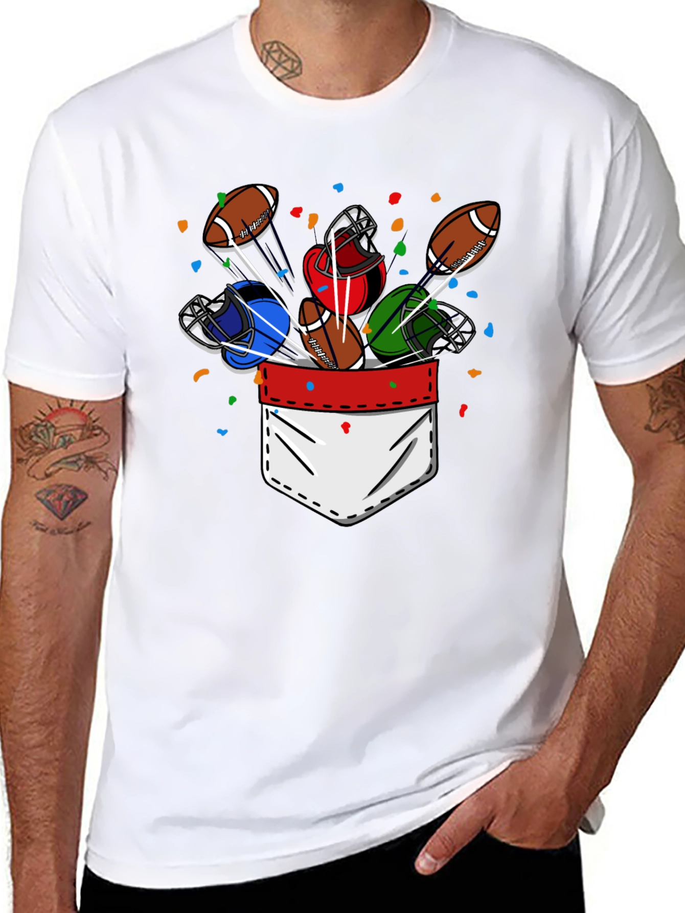 Football Pocket T-Shirt