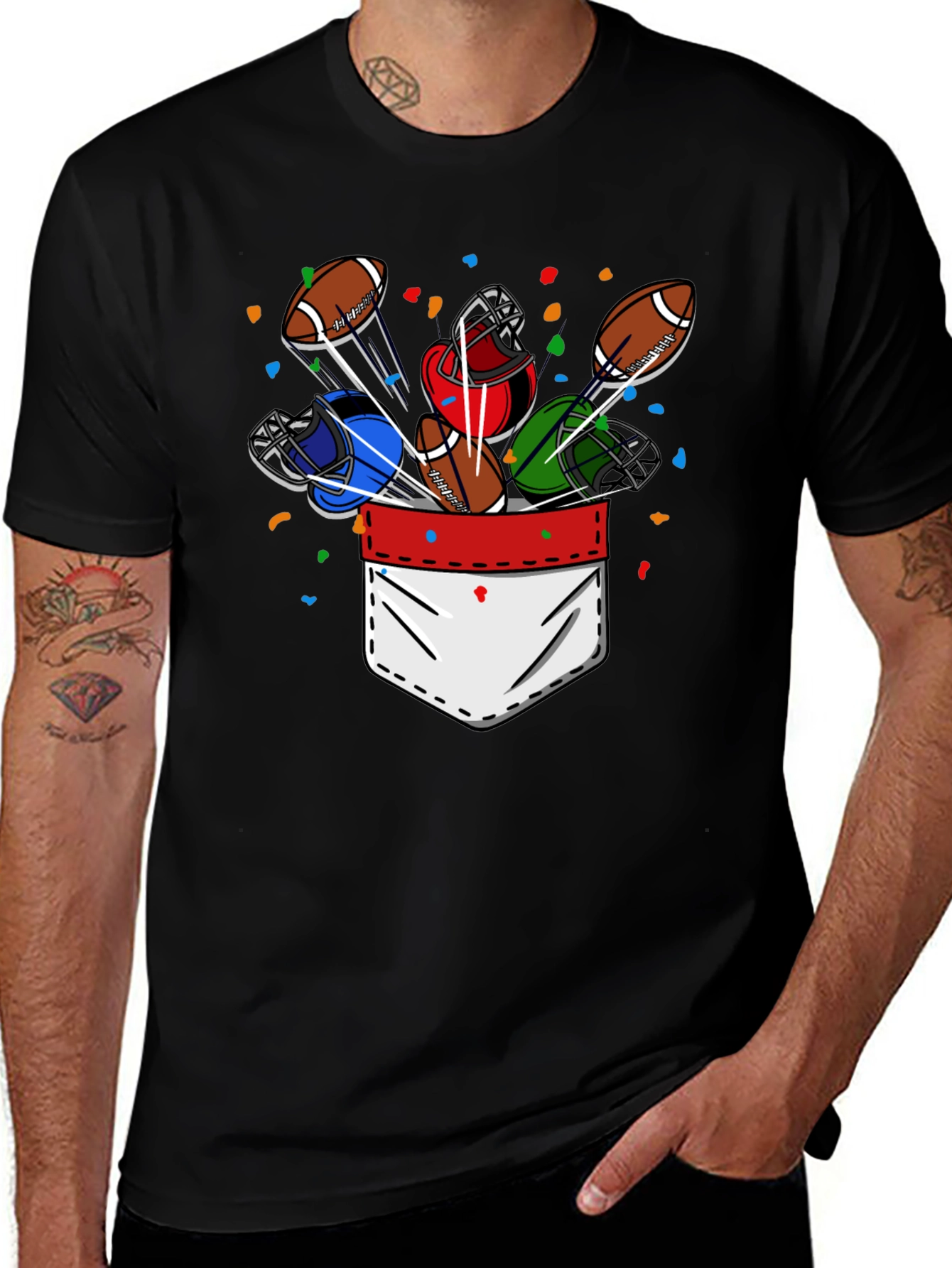 Football Pocket T-Shirt
