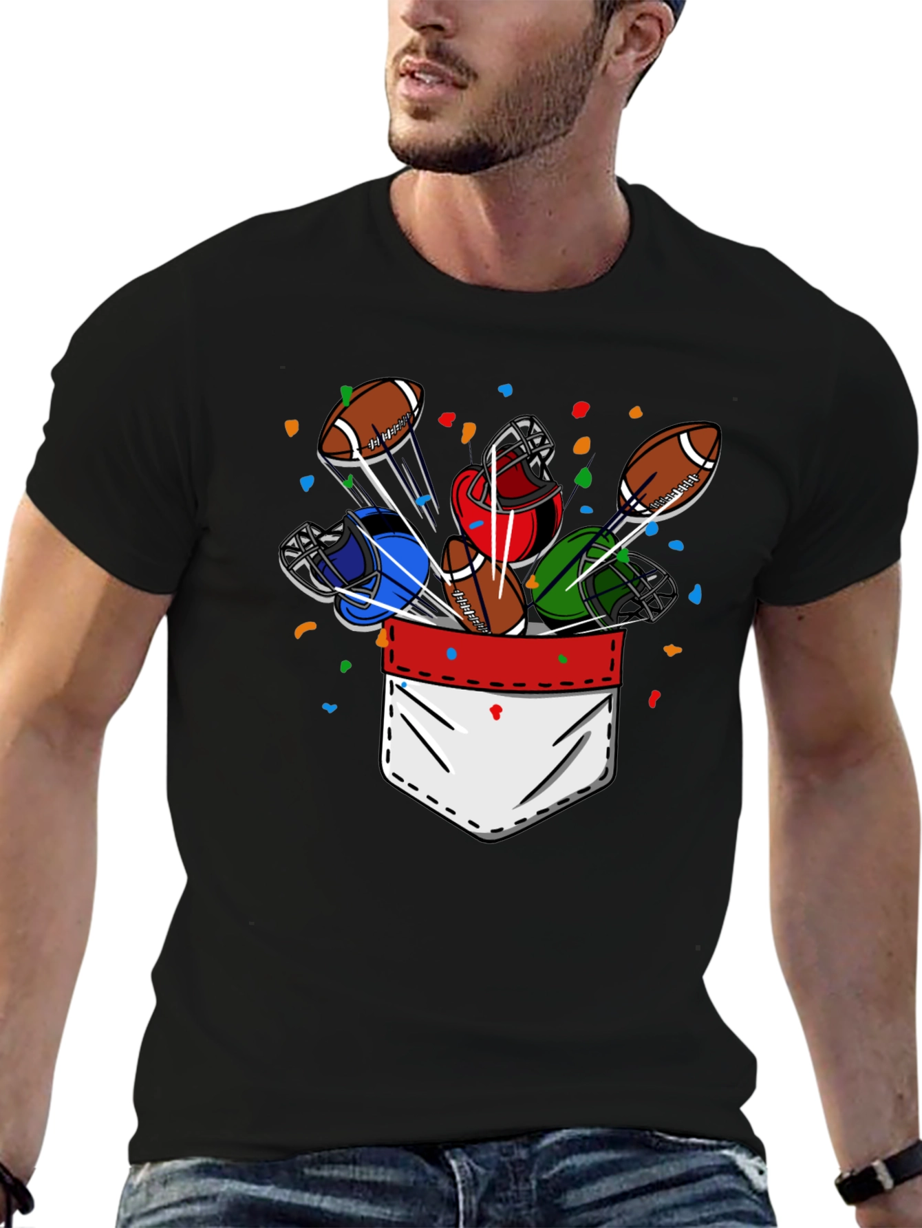 Football Pocket T-Shirt