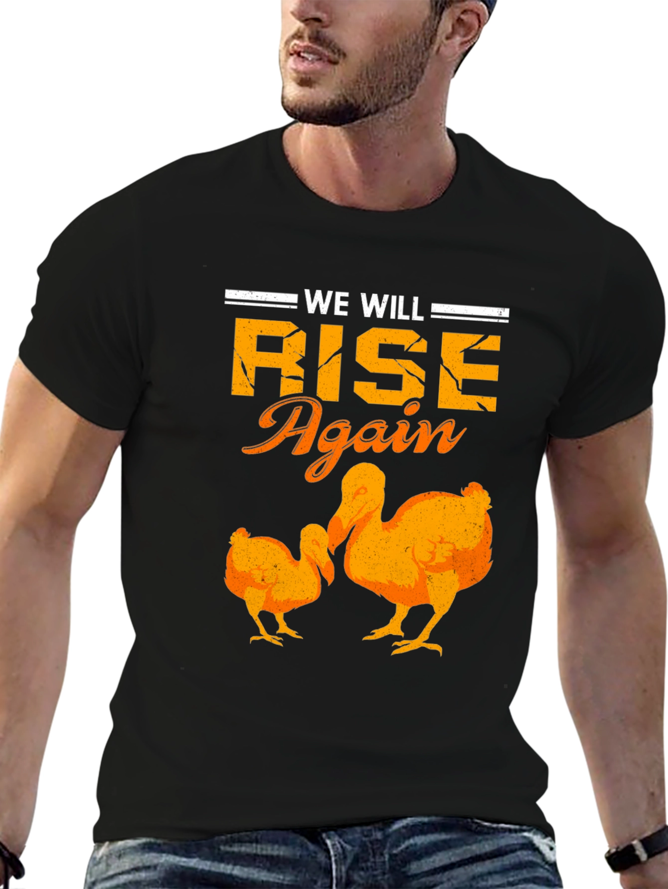 We Will Rise Again Dodo Bird Graphic T-Shirt