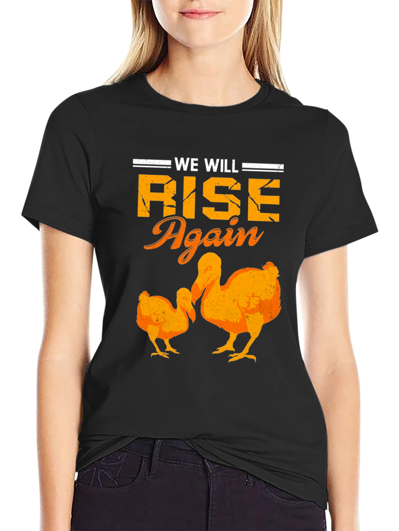 We Will Rise Again Dodo Bird Graphic T-Shirt