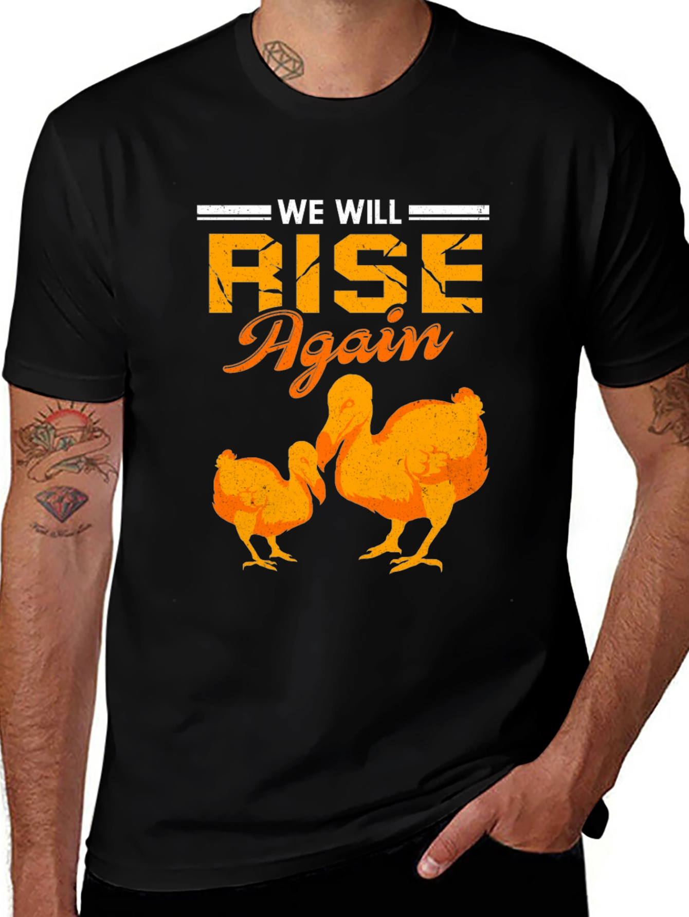 We Will Rise Again Dodo Bird Graphic T-Shirt