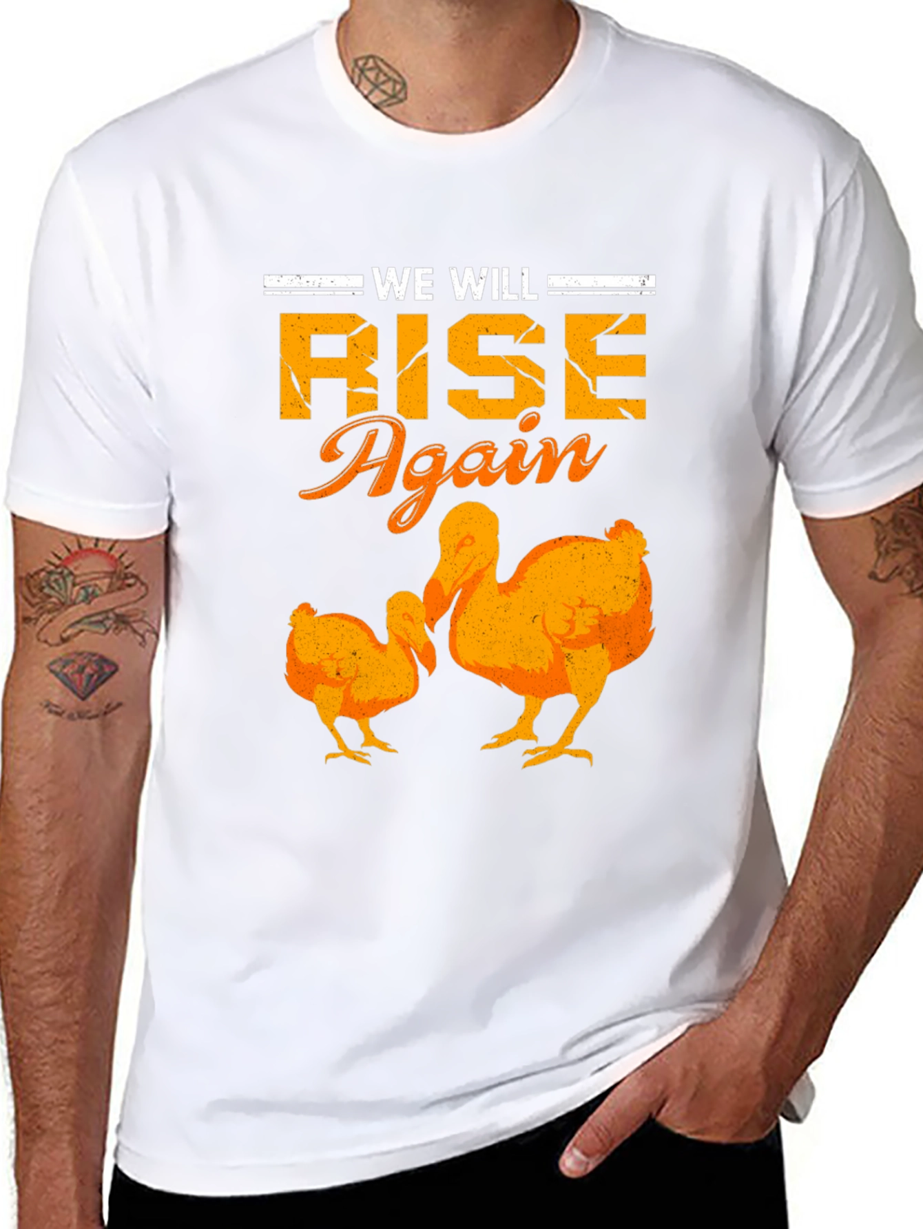 We Will Rise Again Dodo Bird Graphic T-Shirt