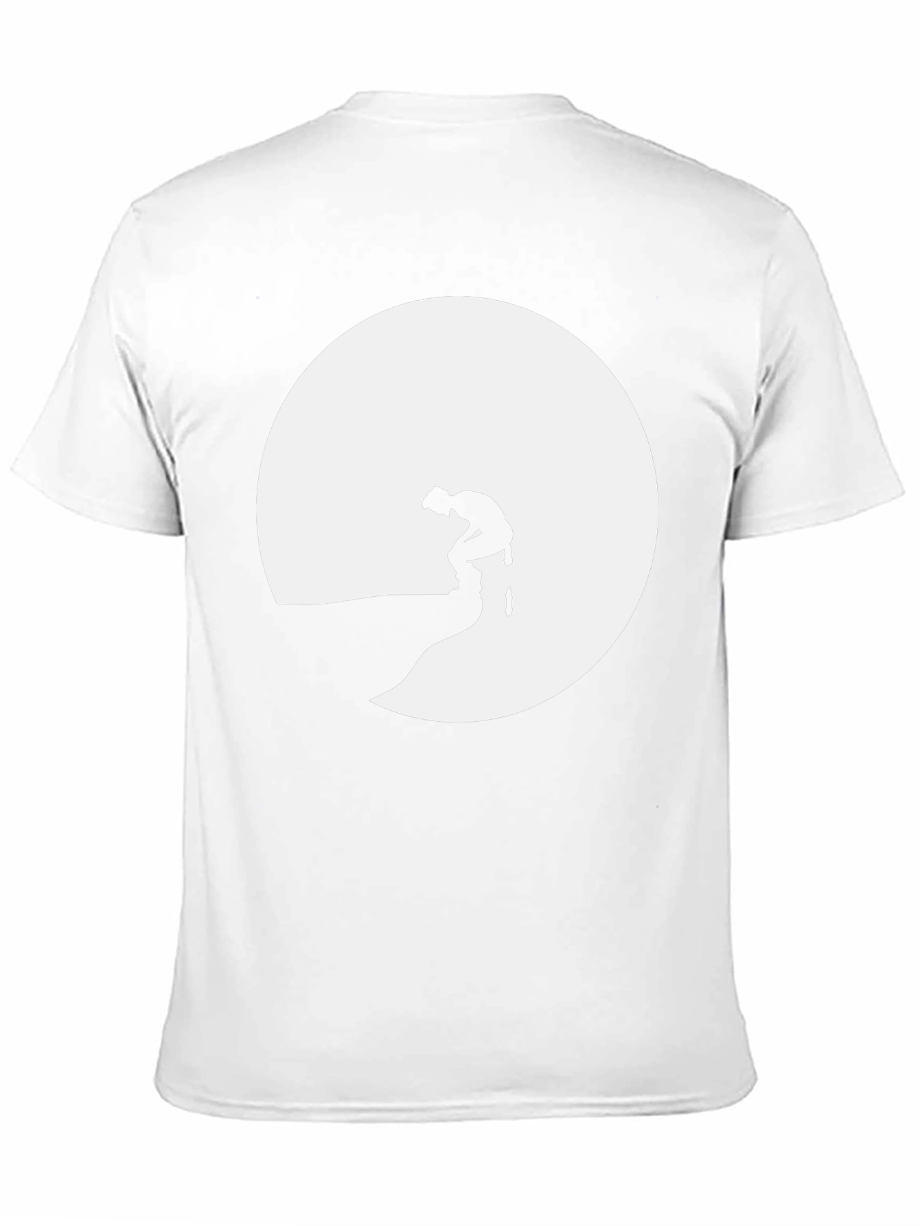 Silhouette Graphic Tee - Black Crew Neck T-Shirt