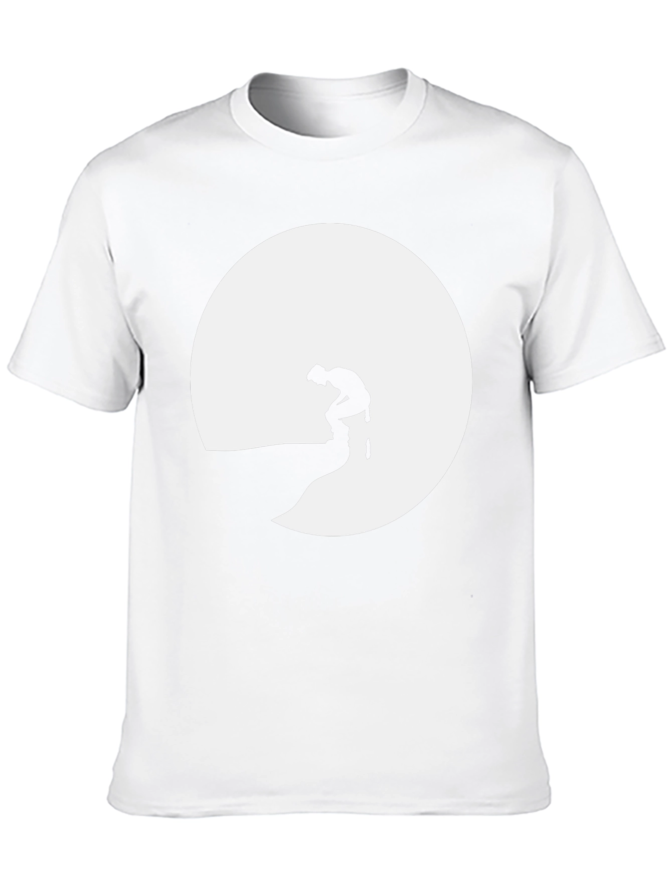 Silhouette Graphic Tee - Black Crew Neck T-Shirt