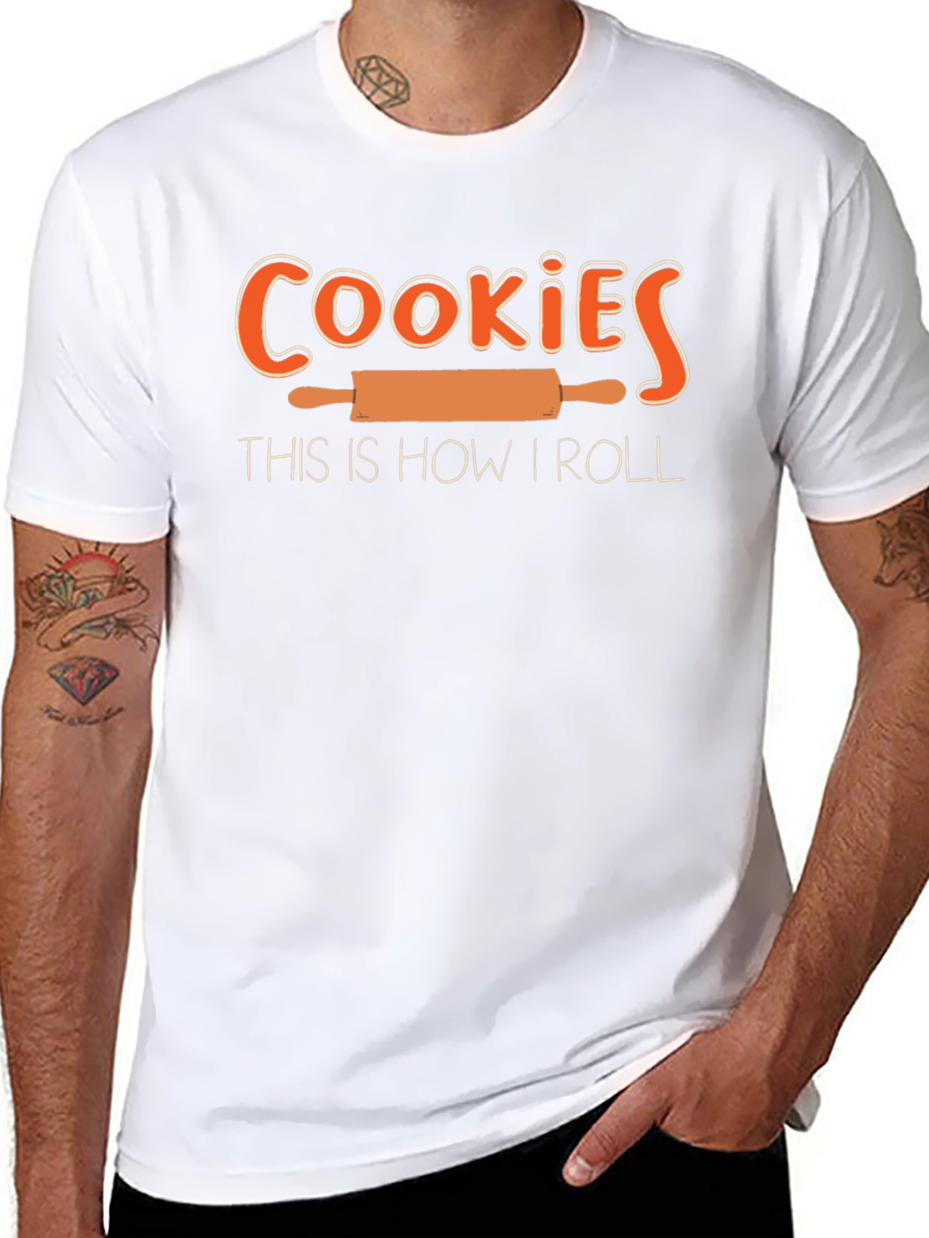 Cookies This is How I Roll T-Shirt - Black