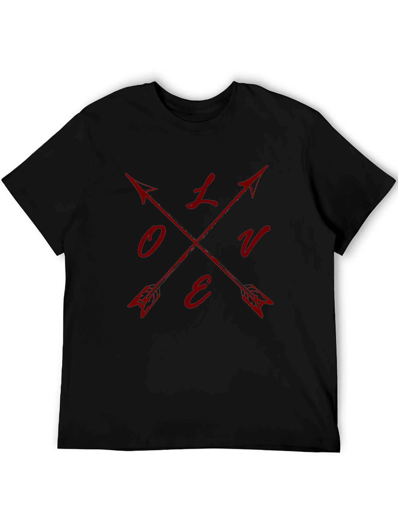 Love Arrow T-Shirt - Red Graphic Print