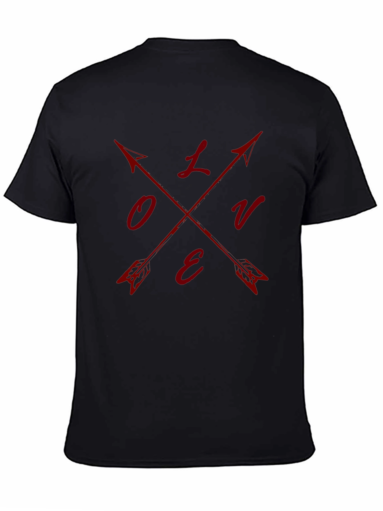 Love Arrow T-Shirt - Red Graphic Print