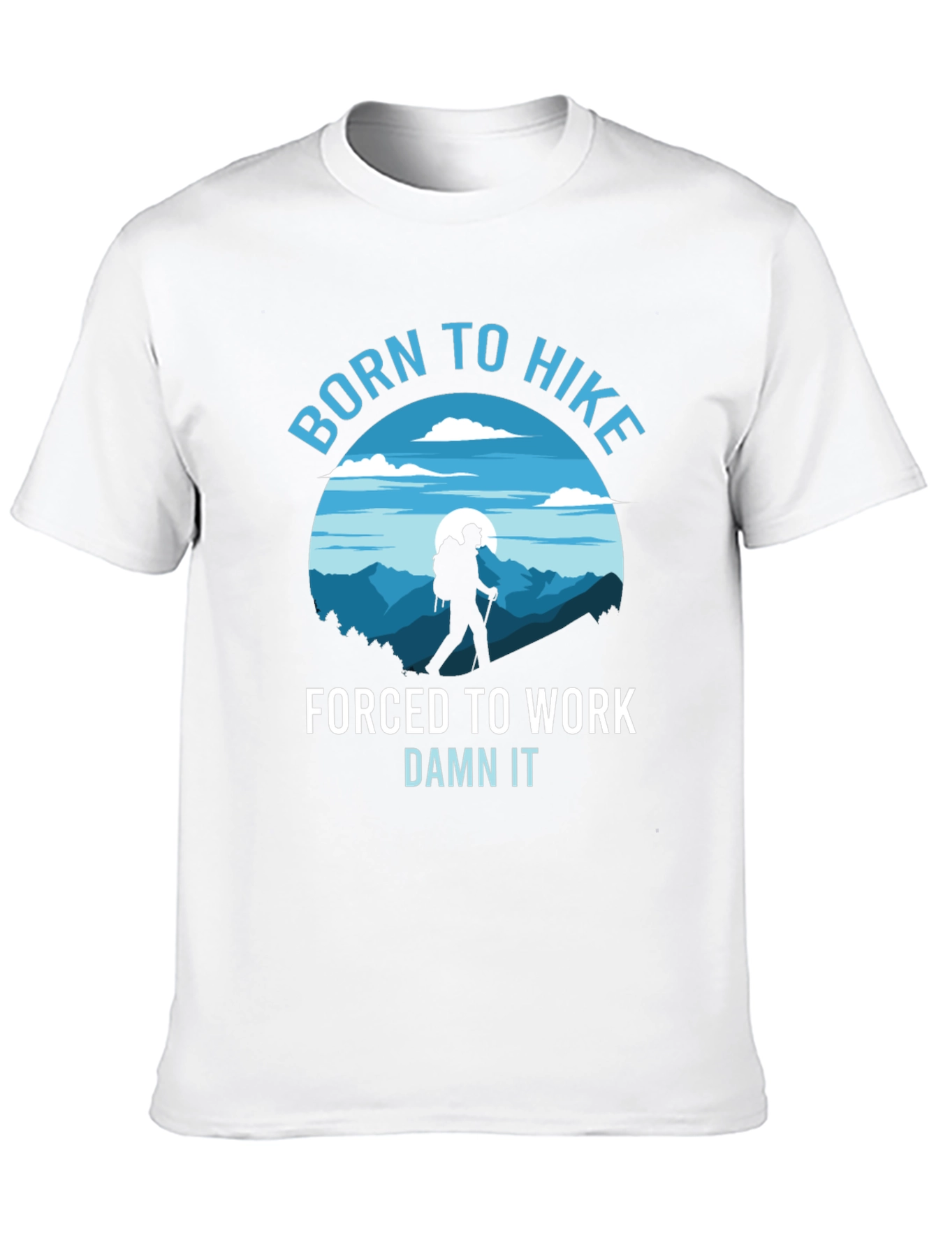 Born to Hike Mens Black Graphic T-Shirt