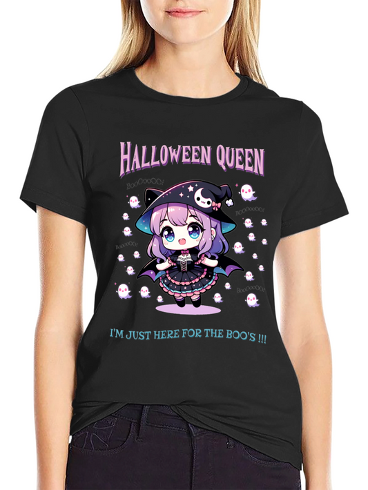 Halloween Queen T-Shirt - Cute Witch Graphic Tee