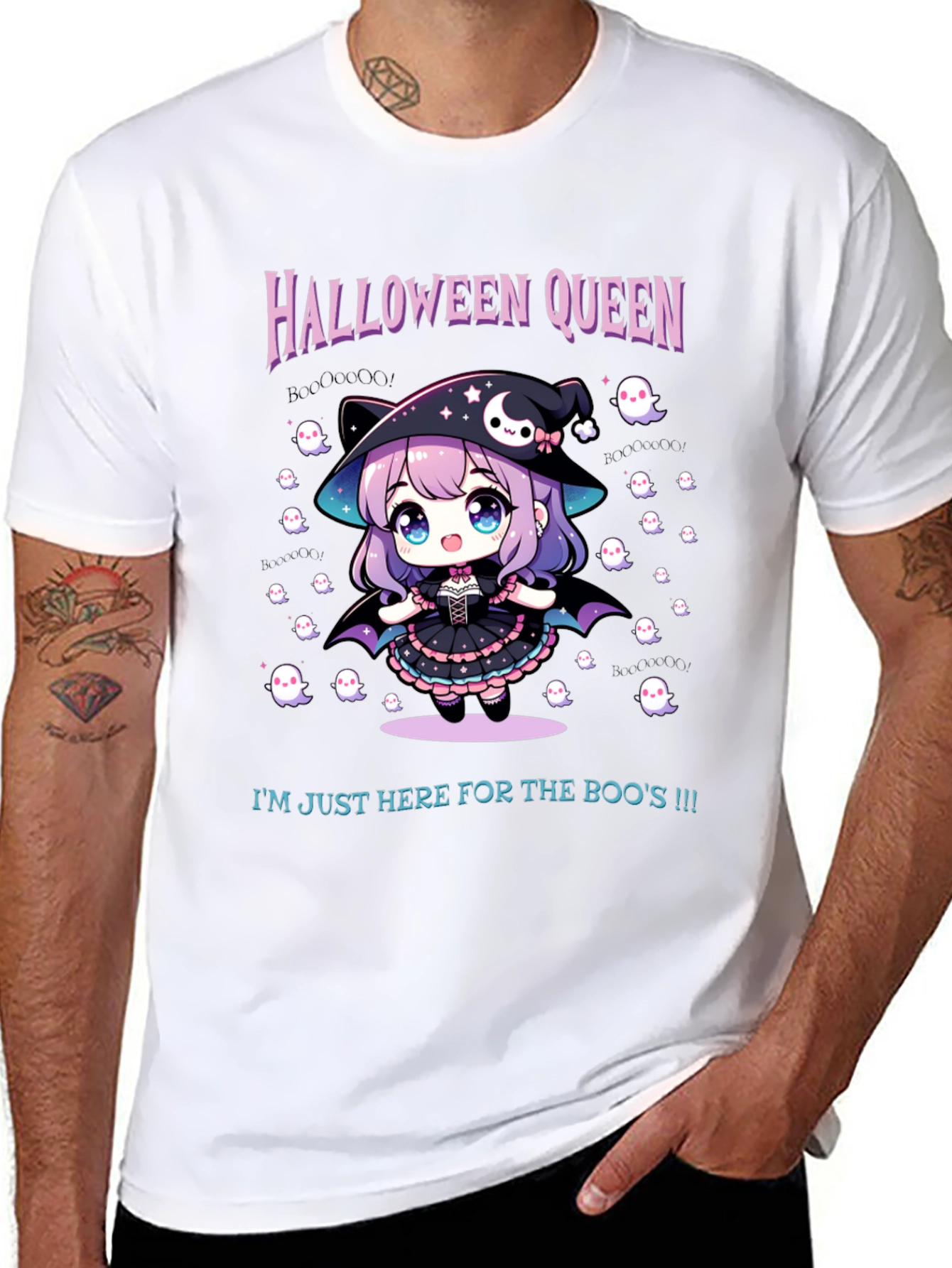 Halloween Queen T-Shirt - Cute Witch Graphic Tee