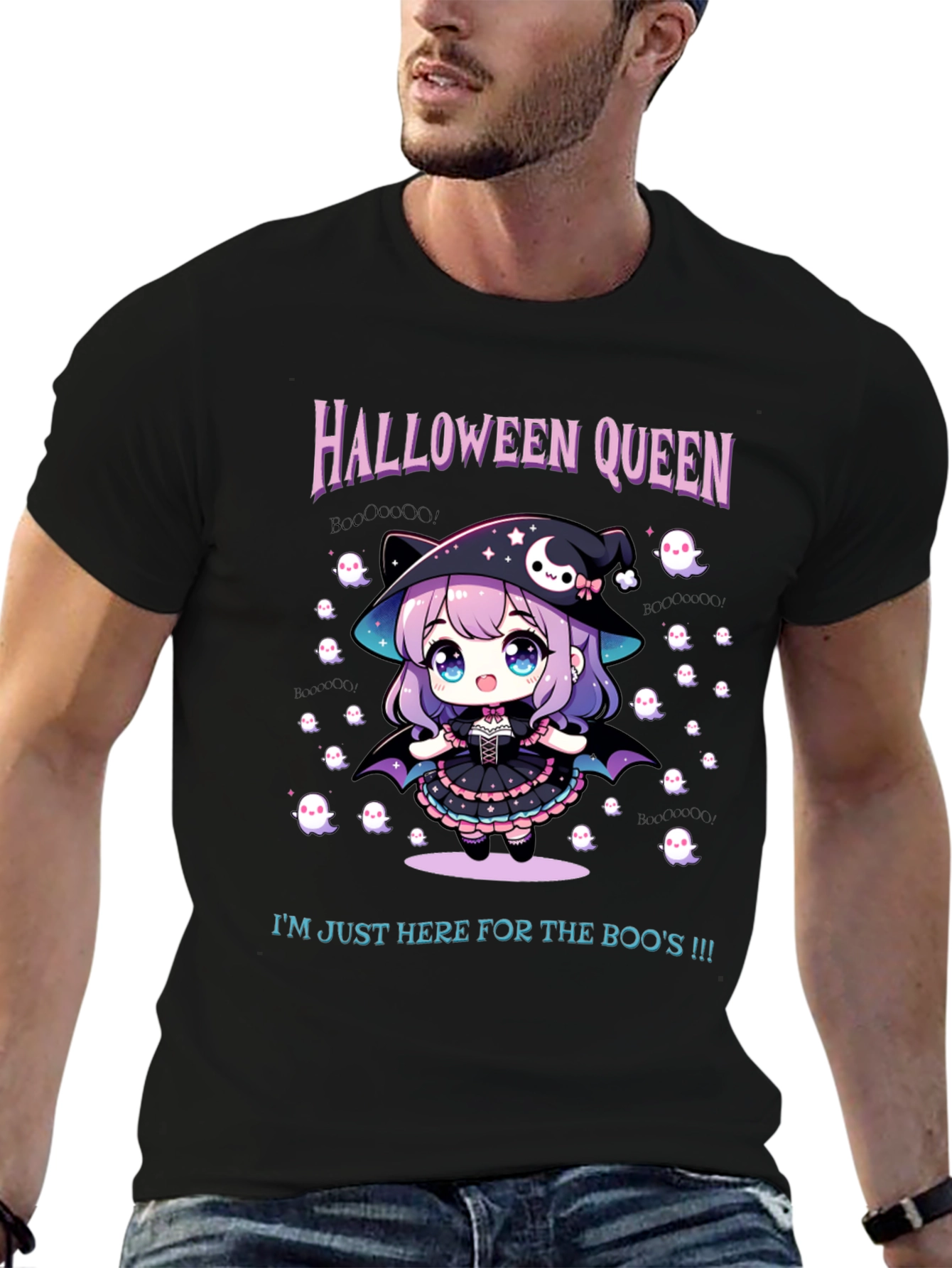 Halloween Queen T-Shirt - Cute Witch Graphic Tee