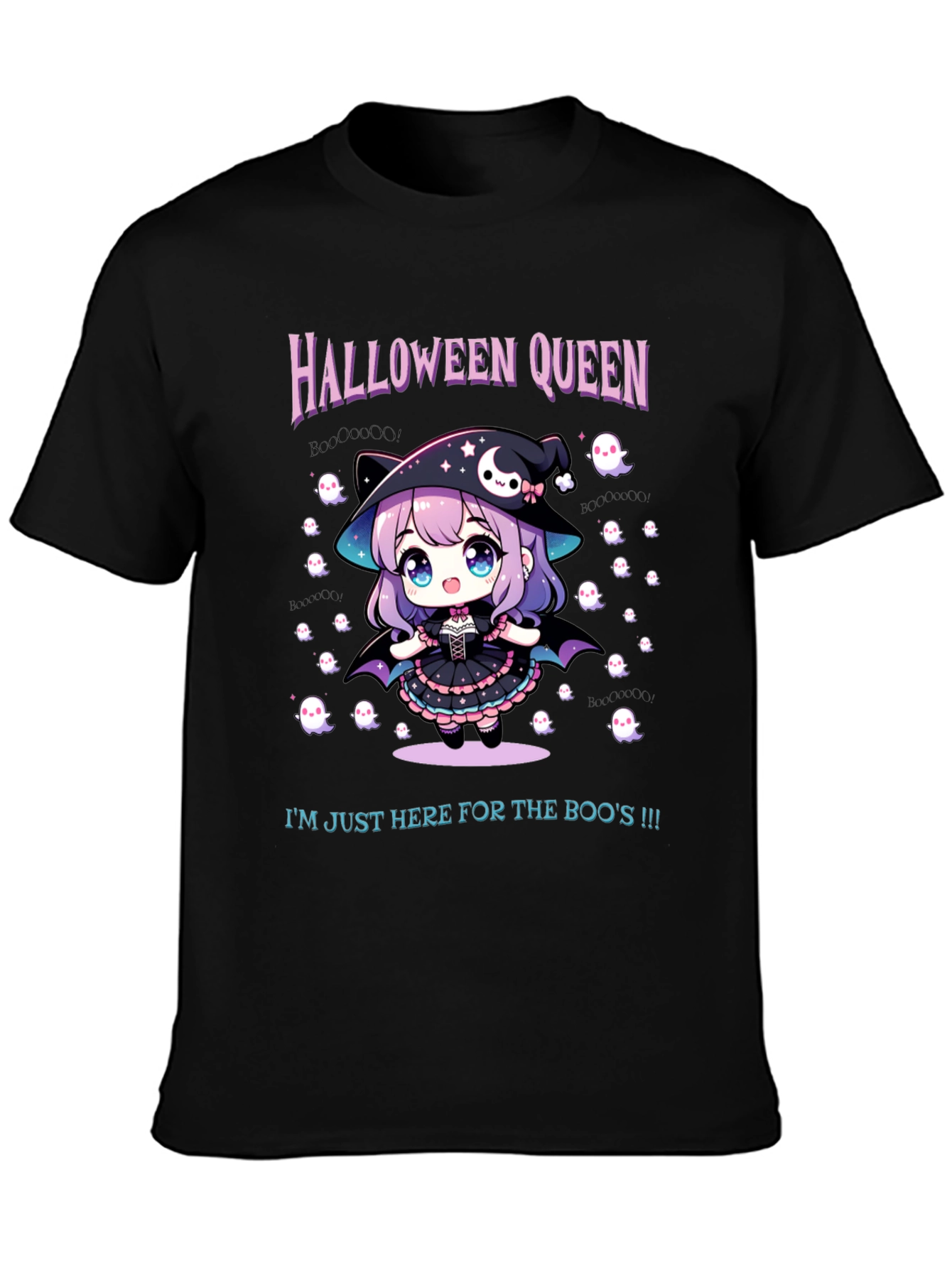 Halloween Queen T-Shirt - Cute Witch Graphic Tee