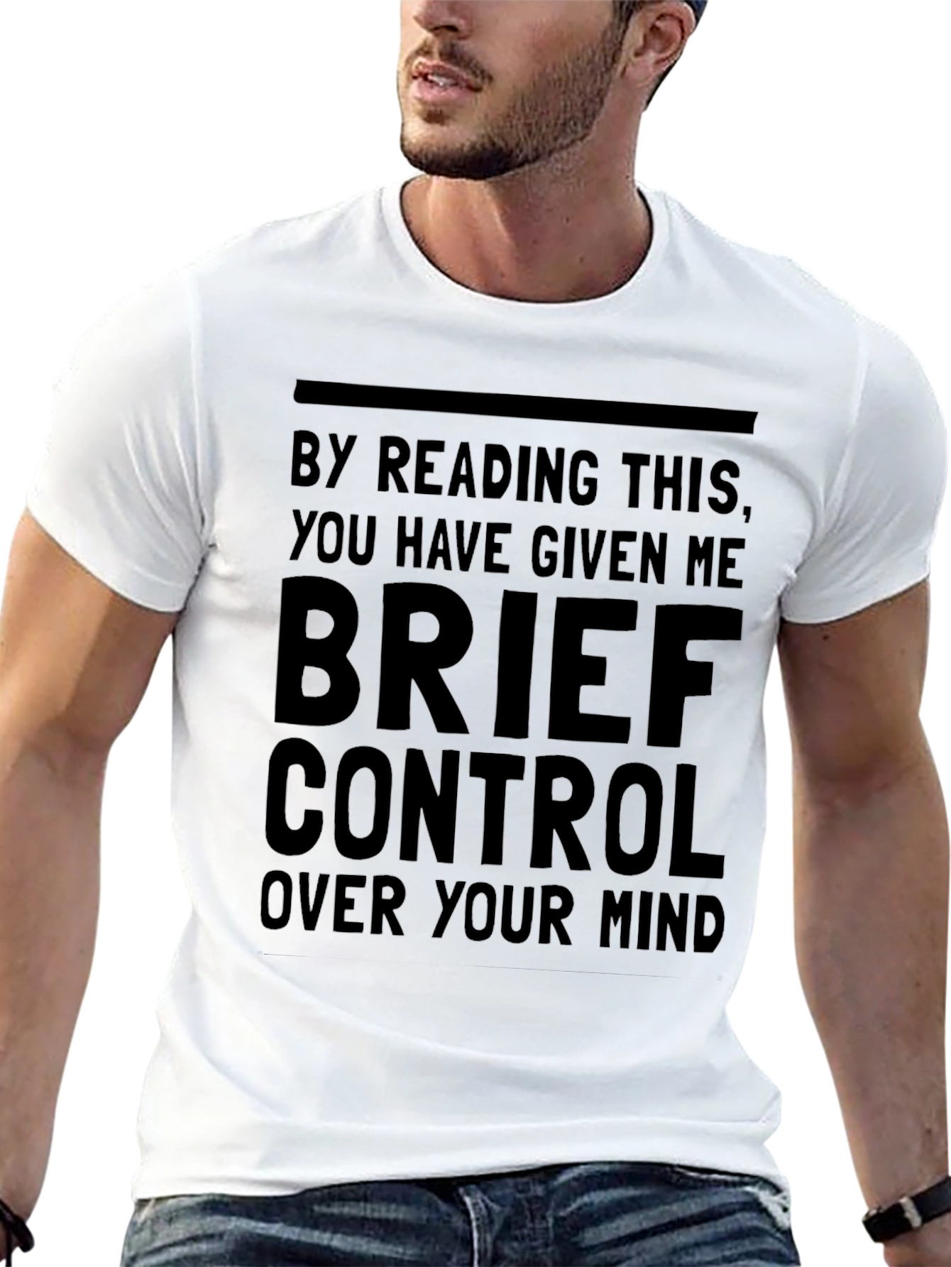 Mind Control Graphic T-Shirt - Funny Novelty Tee