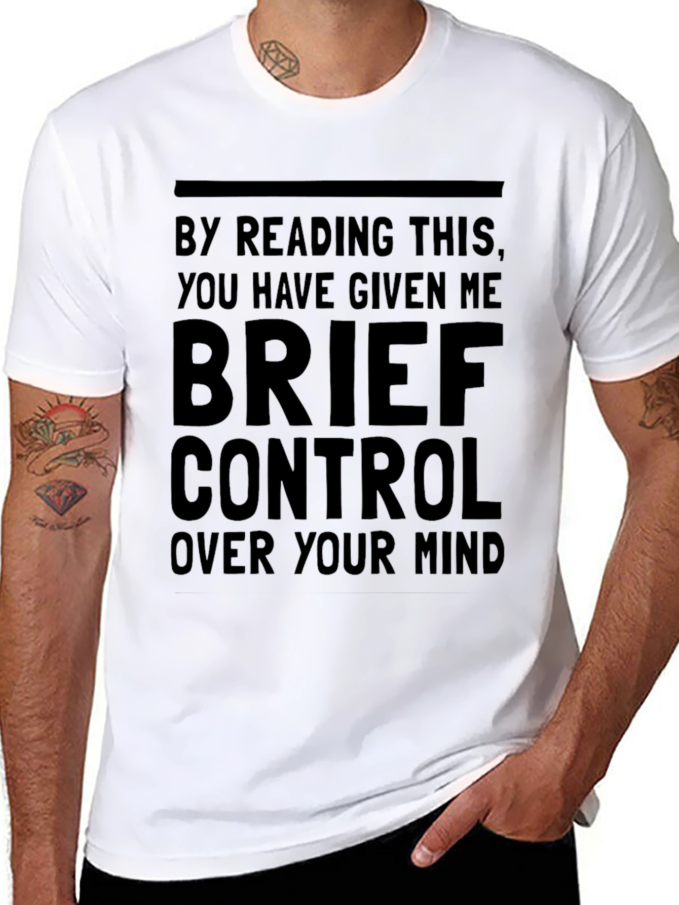 Mind Control Graphic T-Shirt - Funny Novelty Tee