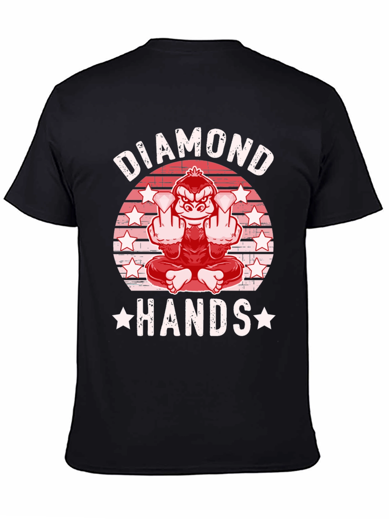 Diamond Hands Graphic Tee - Meme T-Shirt