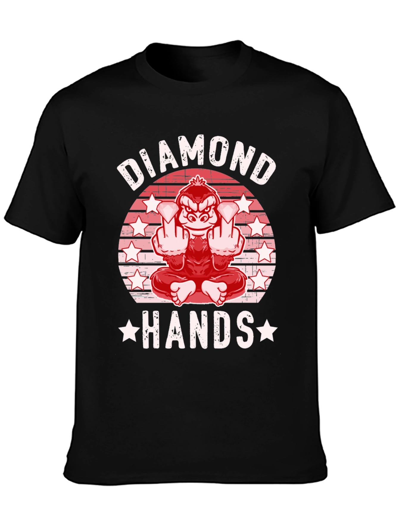 Diamond Hands Graphic Tee - Meme T-Shirt