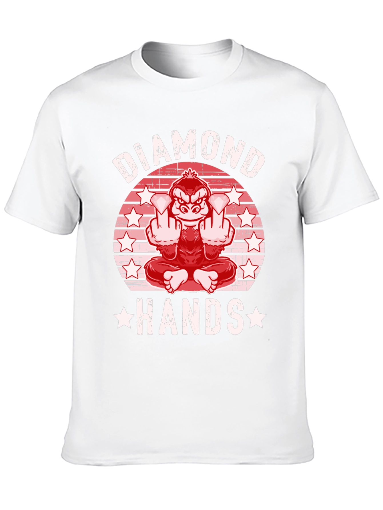Diamond Hands Graphic Tee - Meme T-Shirt