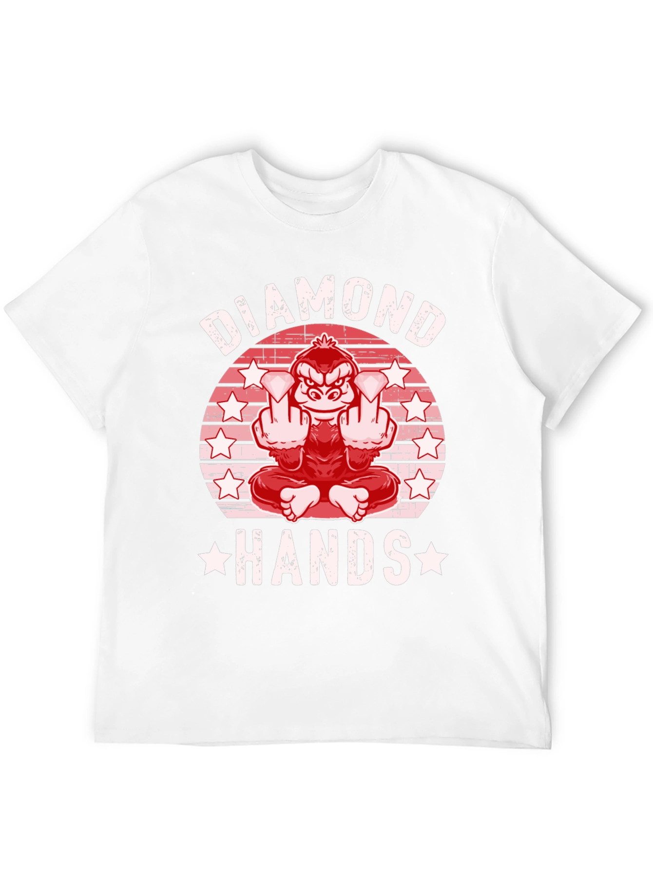 Diamond Hands Graphic Tee - Meme T-Shirt