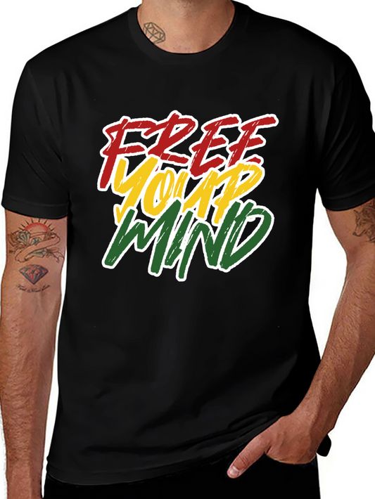 Free Your Mind Black Graphic Tee