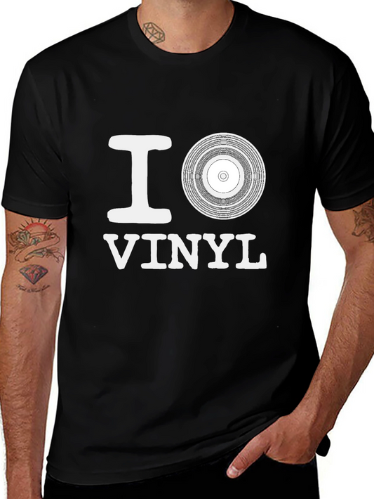 I Love Vinyl Graphic Tee - Music Lovers T-Shirt
