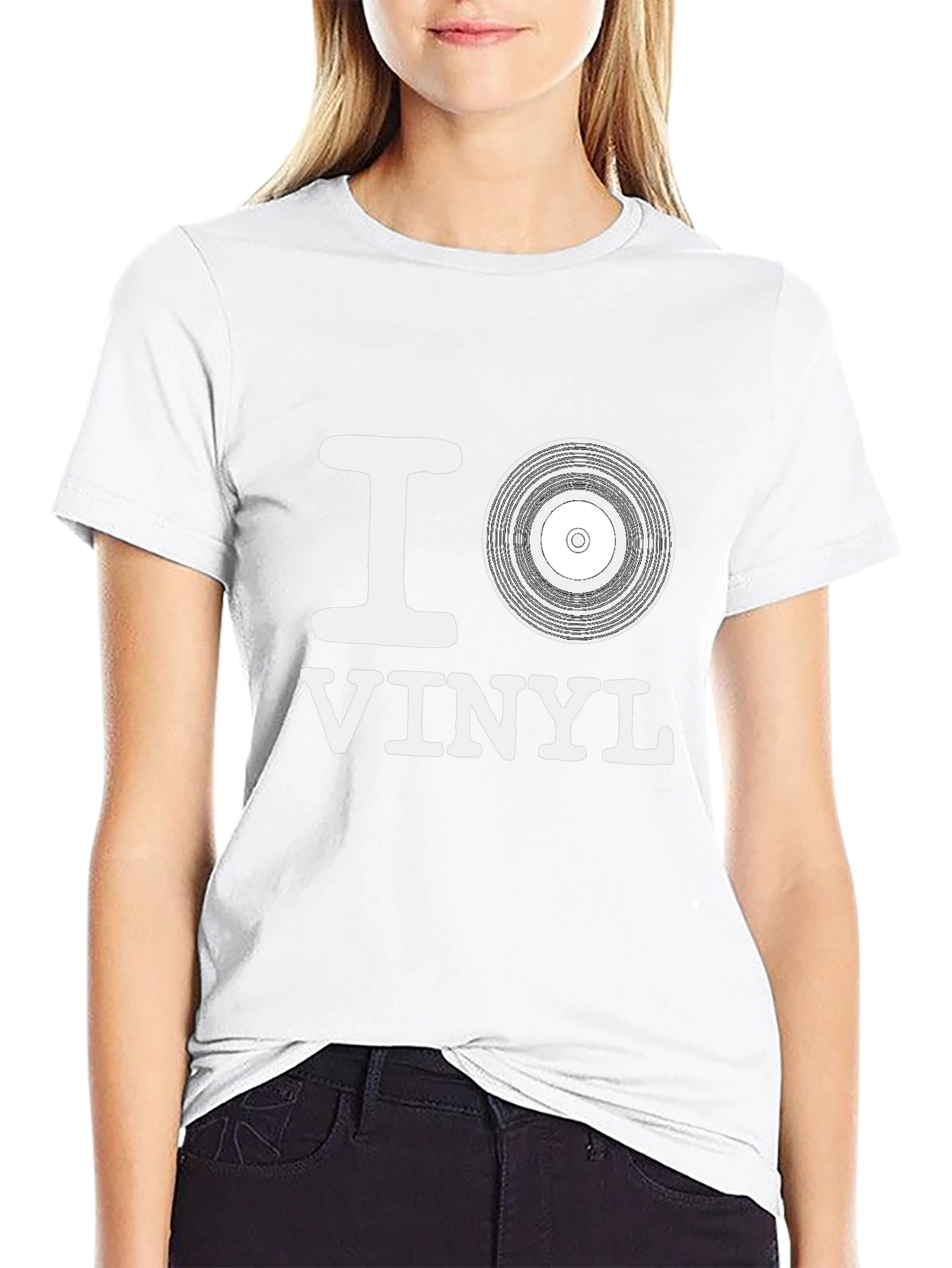 I Love Vinyl Graphic Tee - Music Lovers T-Shirt