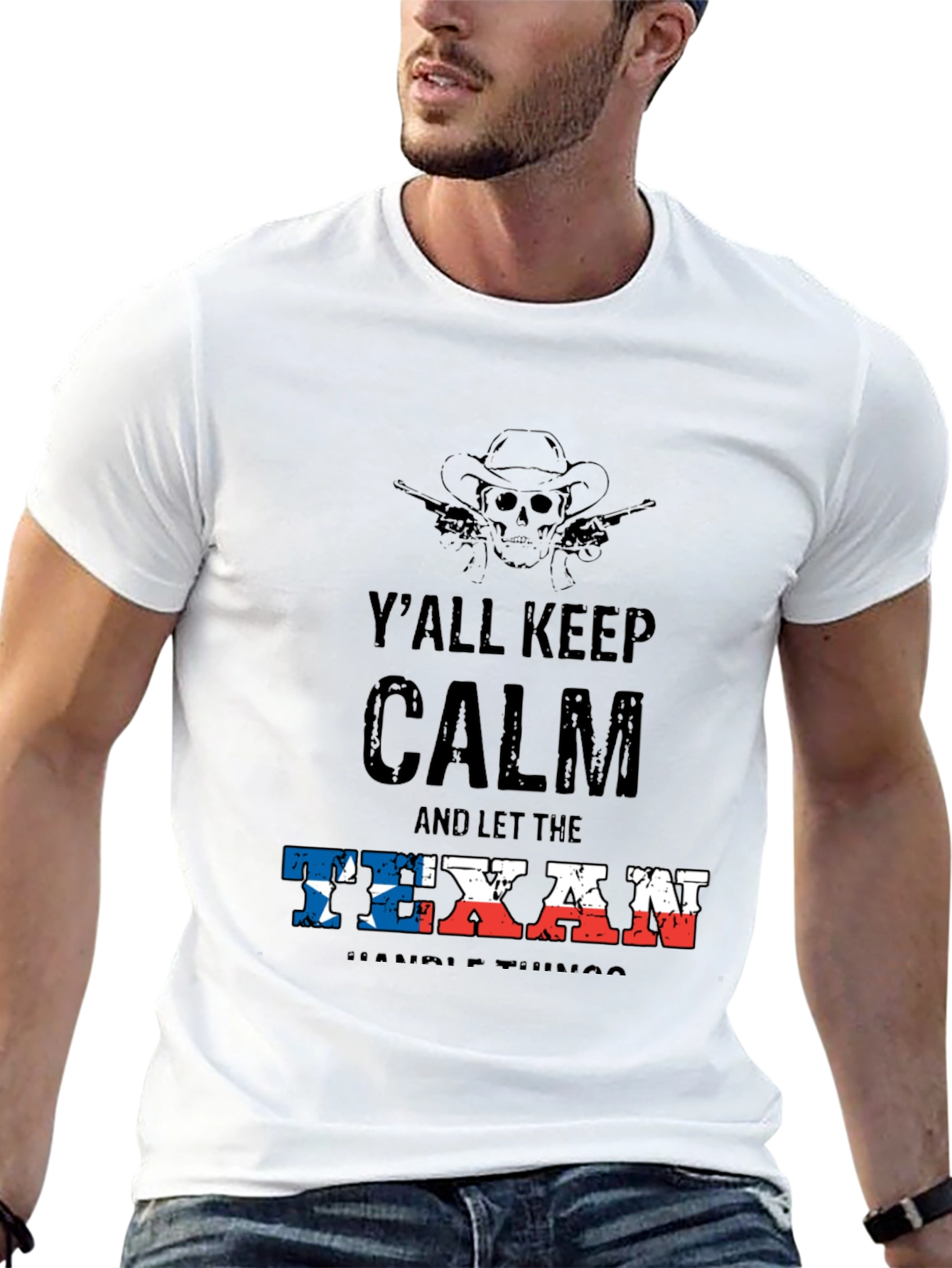 Yall Keep Calm Texan T-Shirt