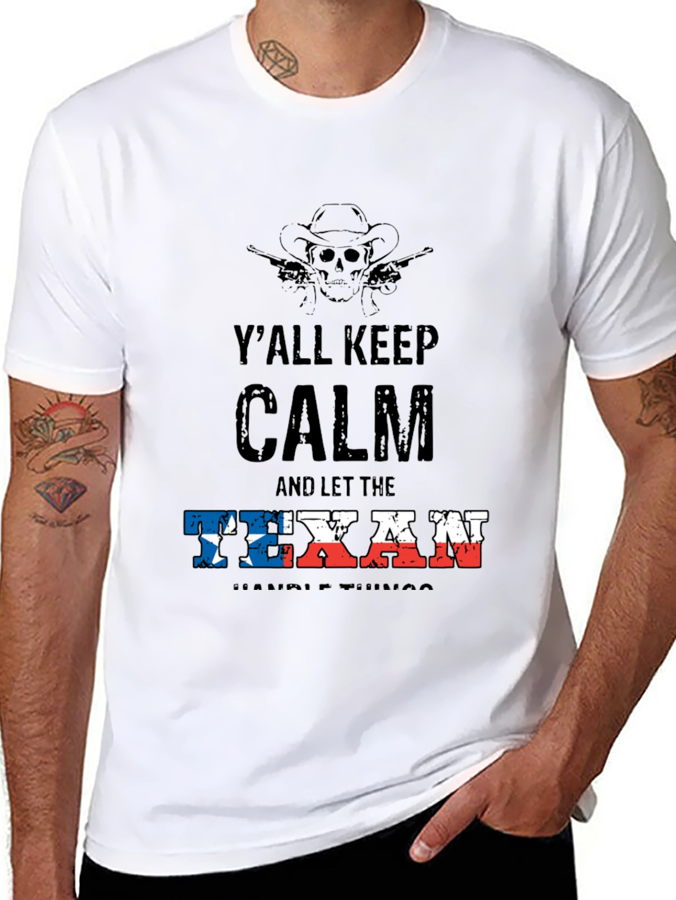 Yall Keep Calm Texan T-Shirt