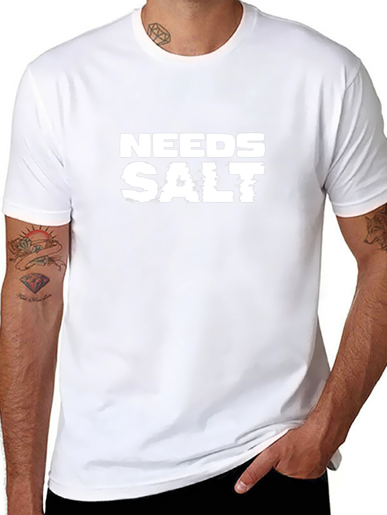 Needs Salt Graphic T-Shirt - Black