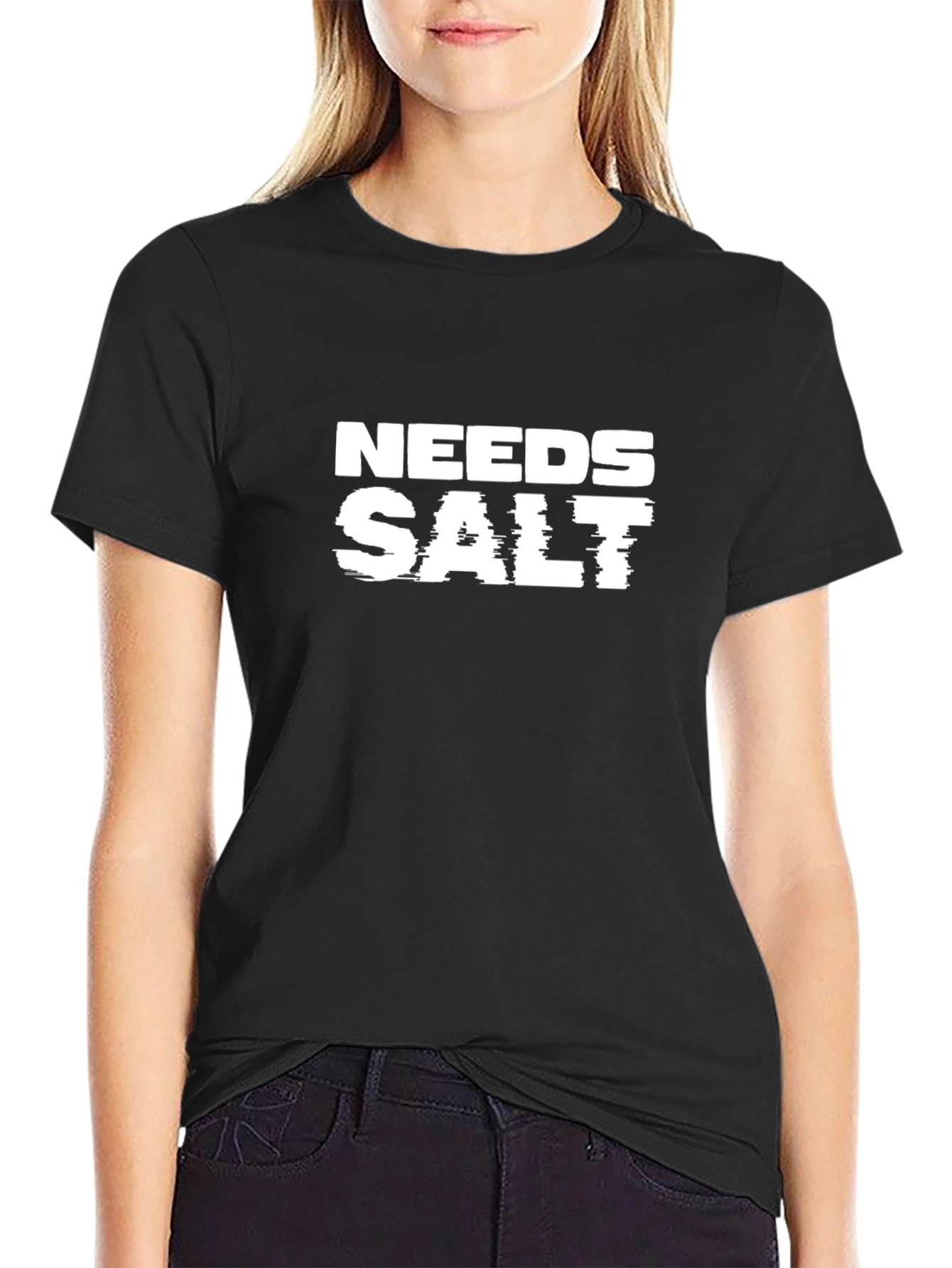 Needs Salt Graphic T-Shirt - Black
