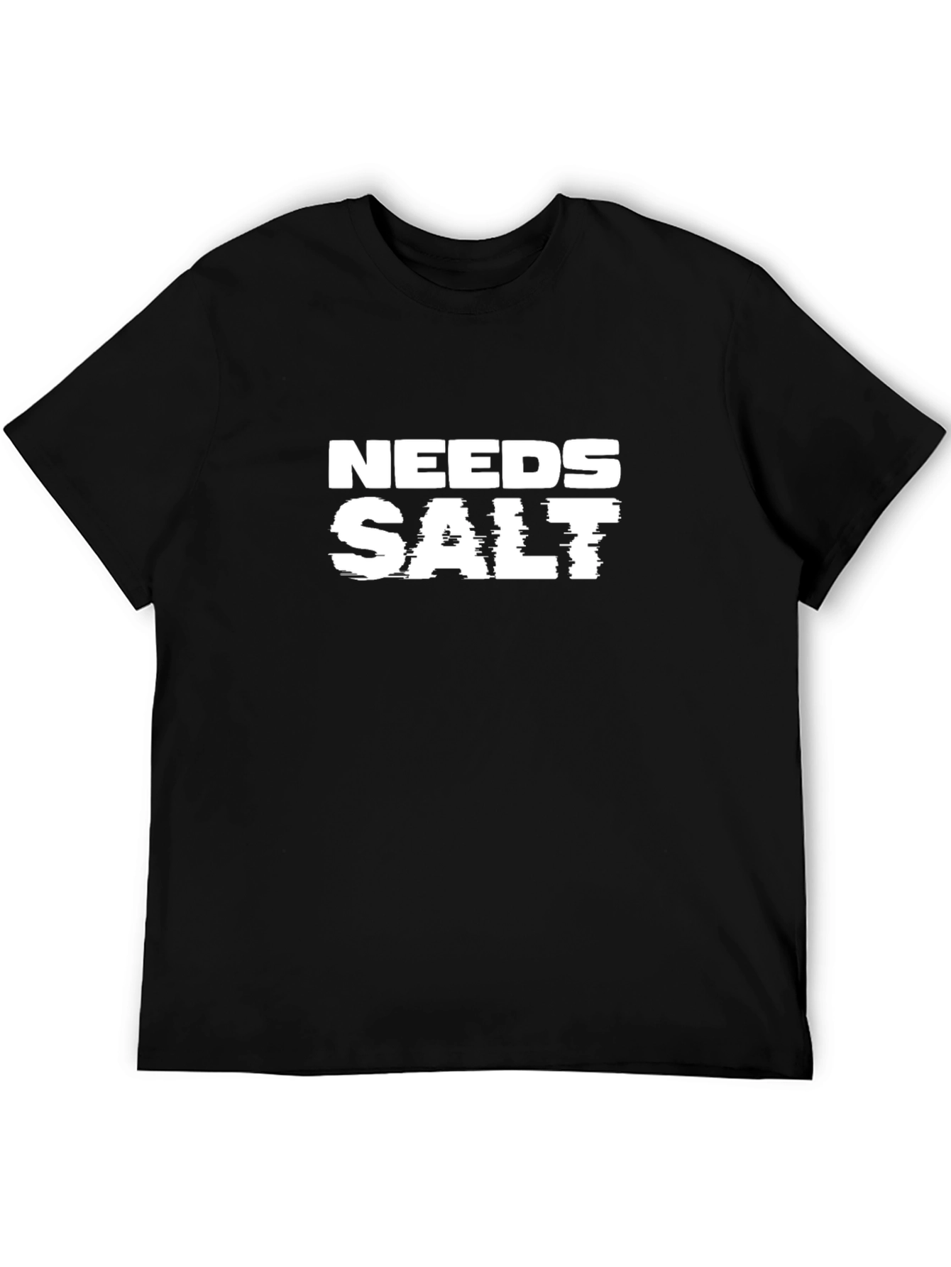 Needs Salt Graphic T-Shirt - Black