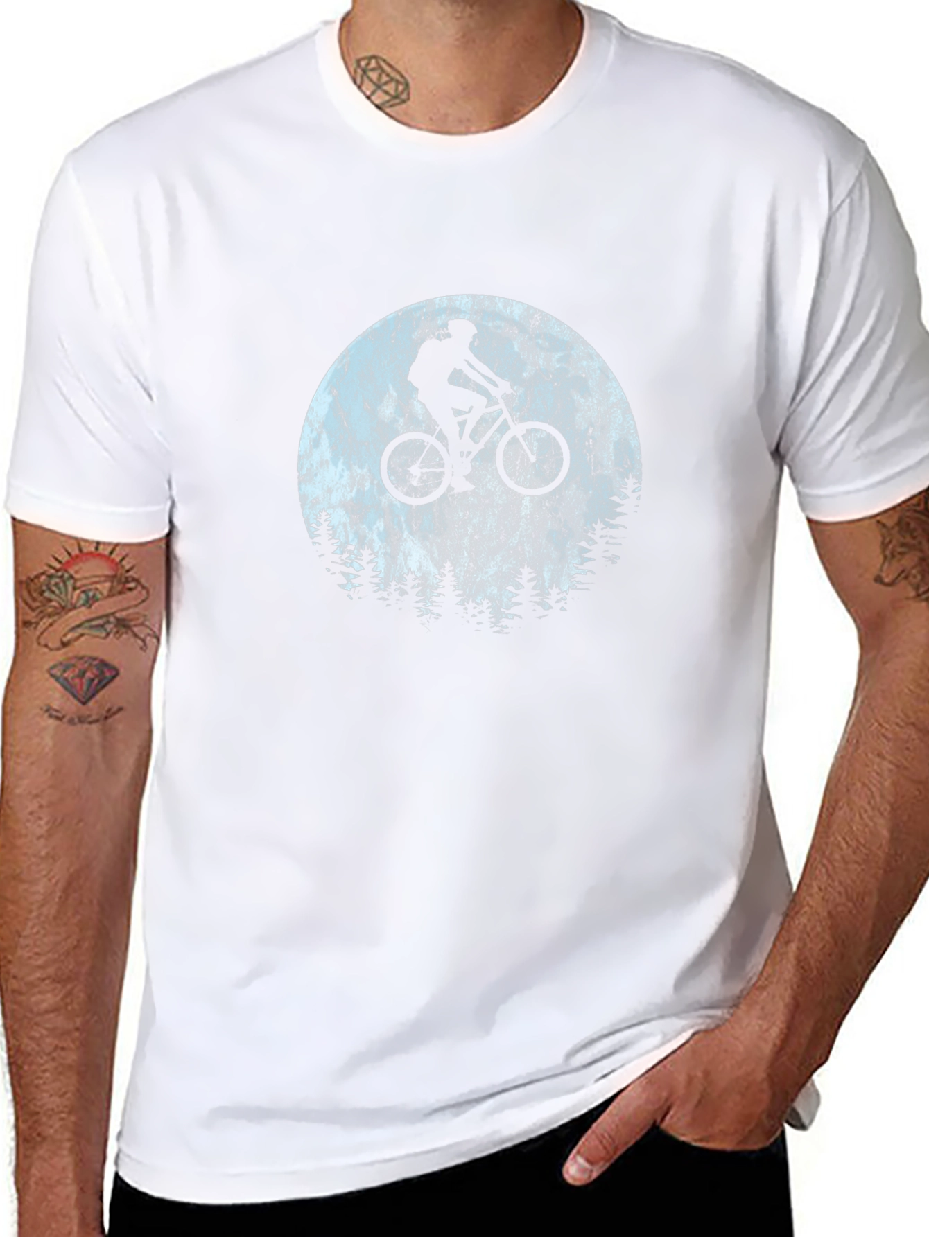 Mountain Biker Graphic Tee - Adventure Awaits!