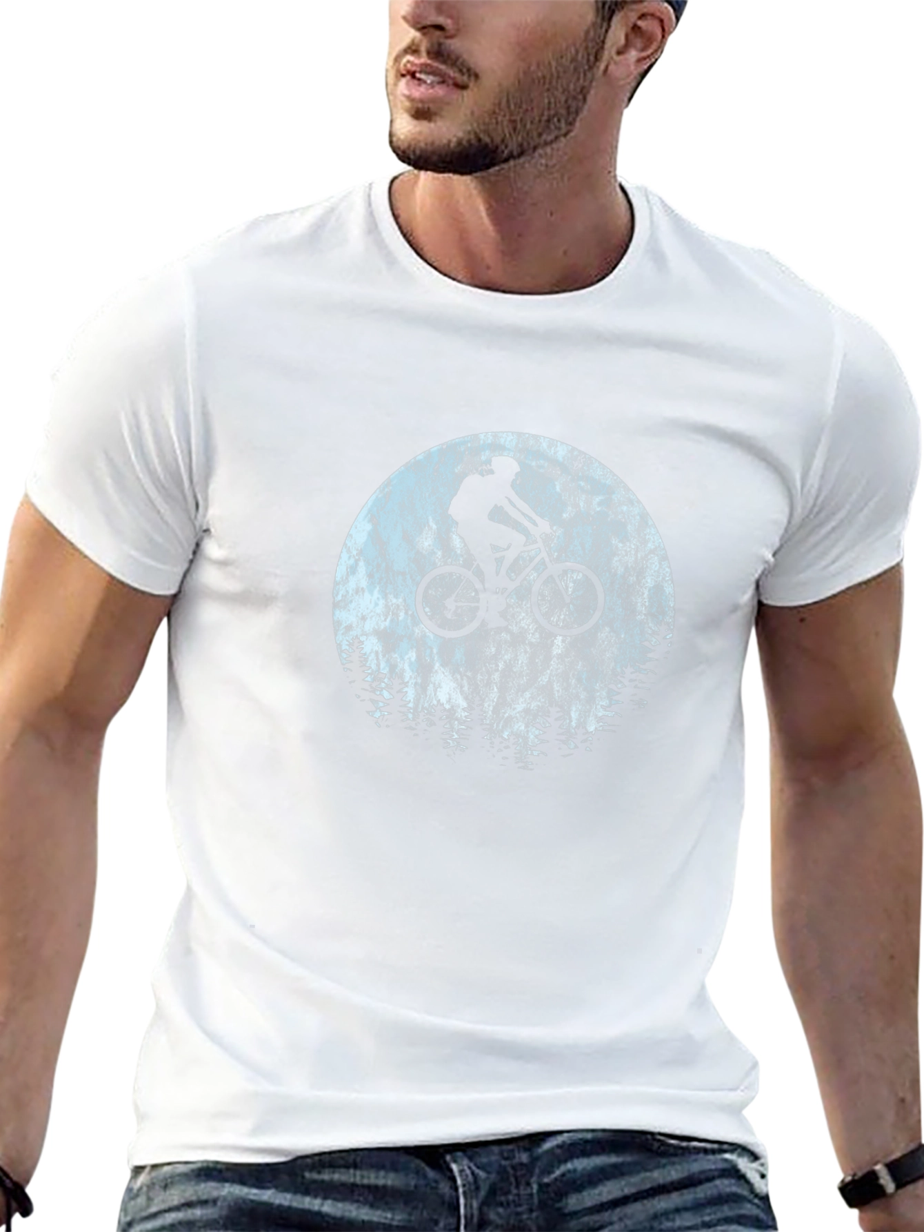 Mountain Biker Graphic Tee - Adventure Awaits!