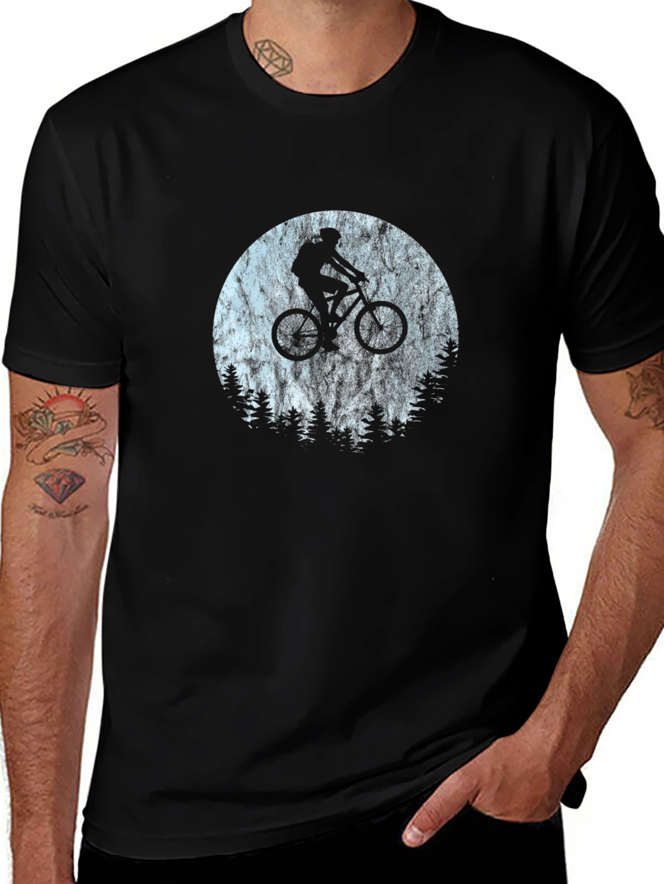 Mountain Biker Graphic Tee - Adventure Awaits!