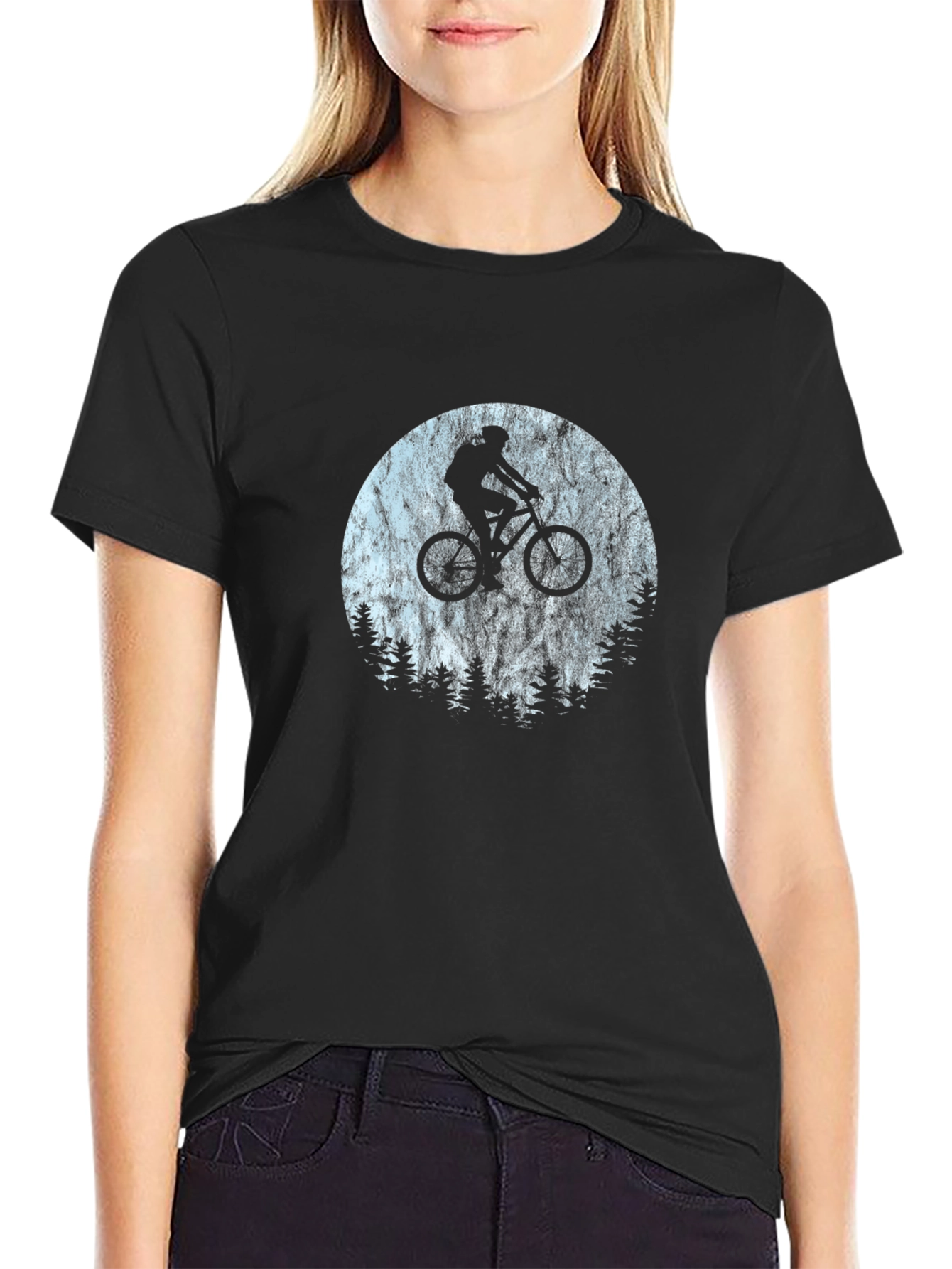 Mountain Biker Graphic Tee - Adventure Awaits!