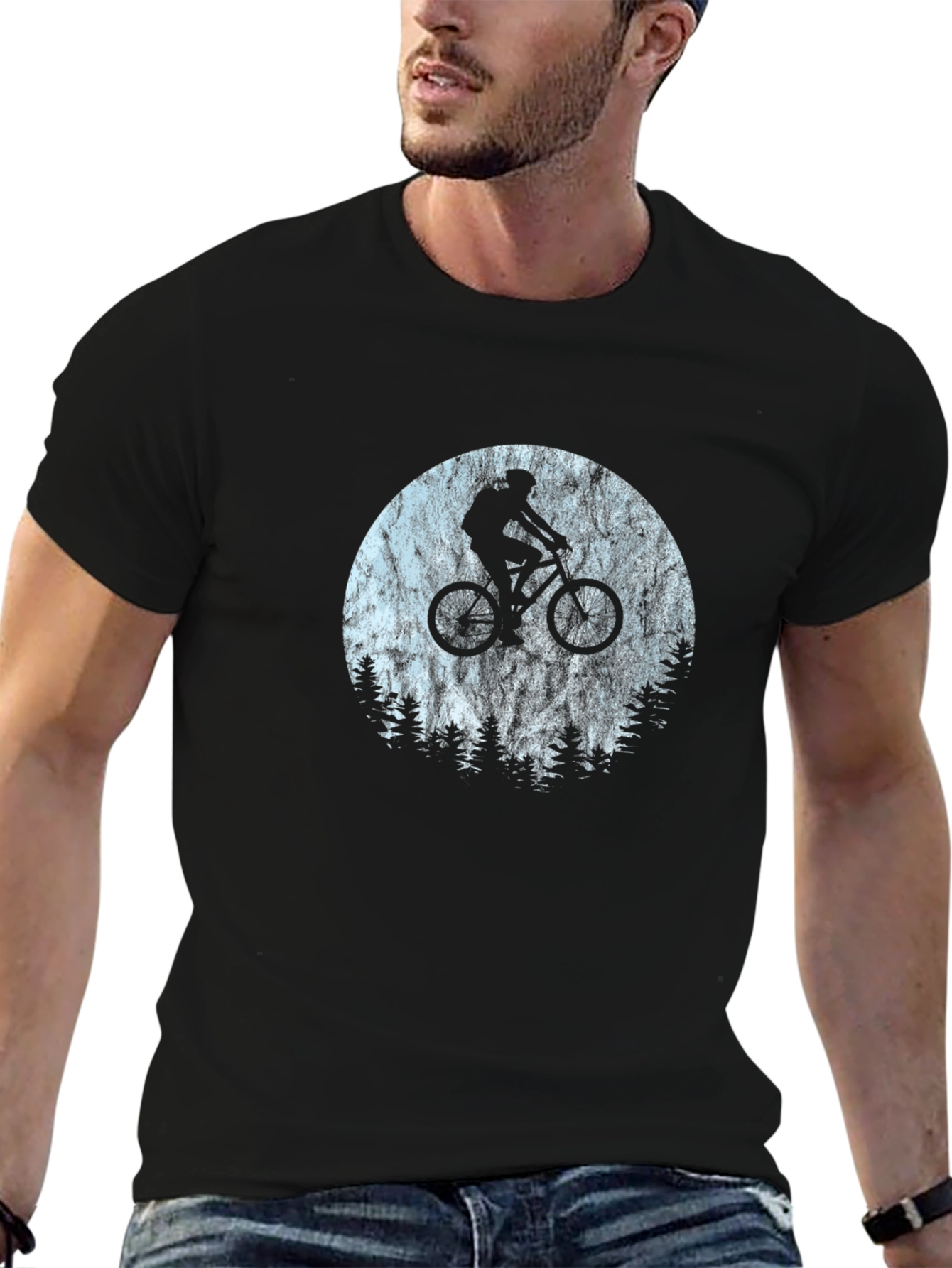 Mountain Biker Graphic Tee - Adventure Awaits!