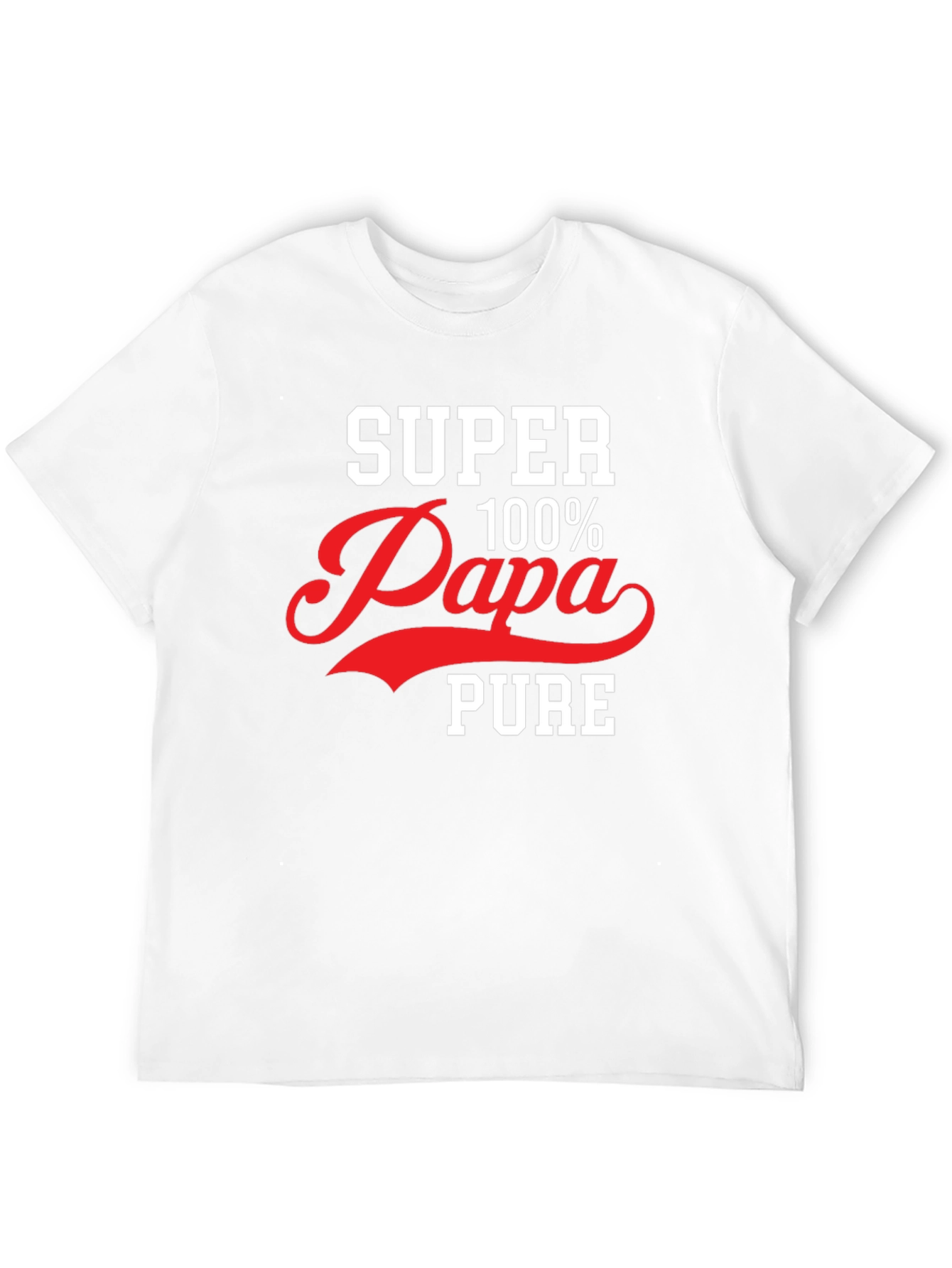 Super Papa 100% Pure Graphic T-Shirt - Black