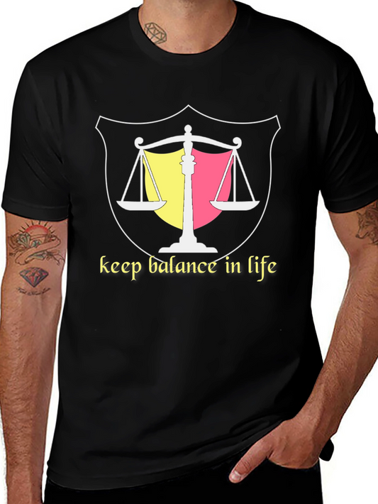 Balance in Life Graphic Tee - Black
