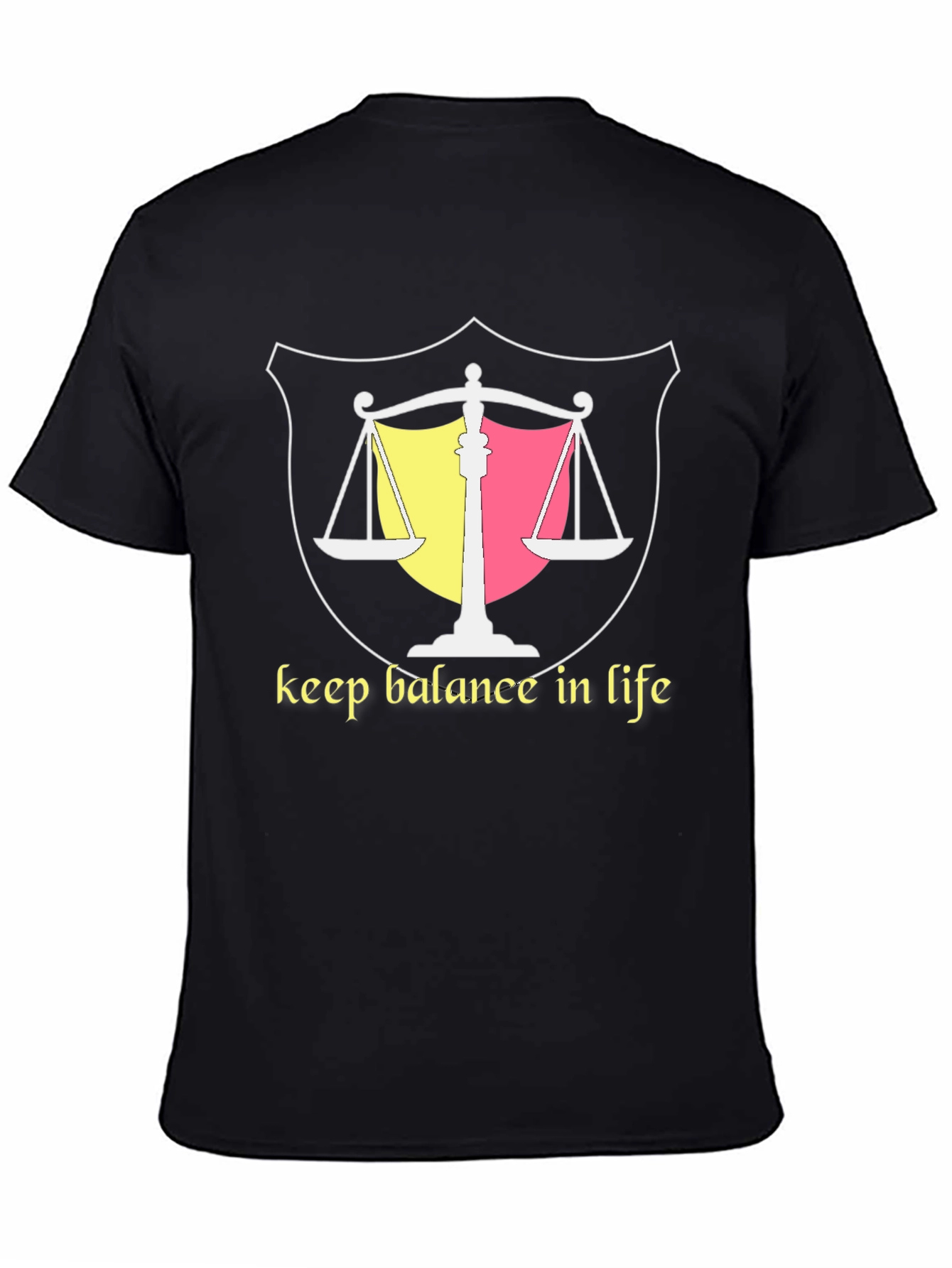Balance in Life Graphic Tee - Black