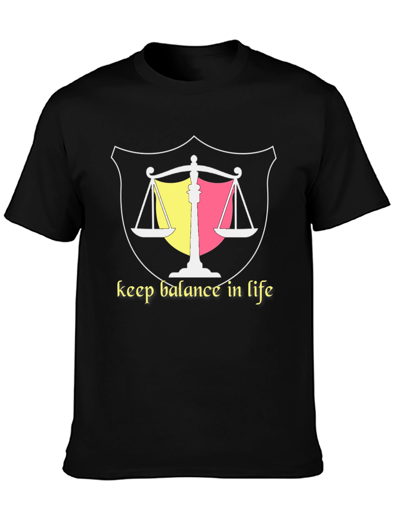 Balance in Life Graphic Tee - Black