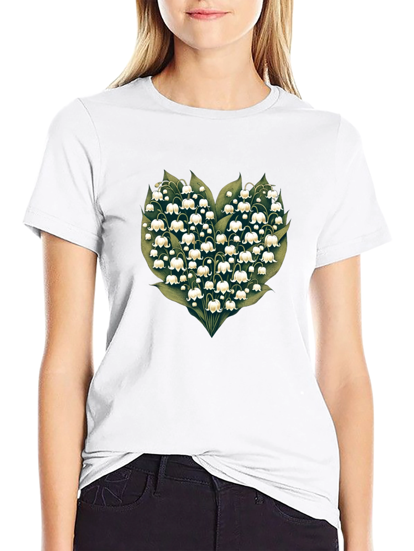 Lily of the Valley Heart Graphic Tee