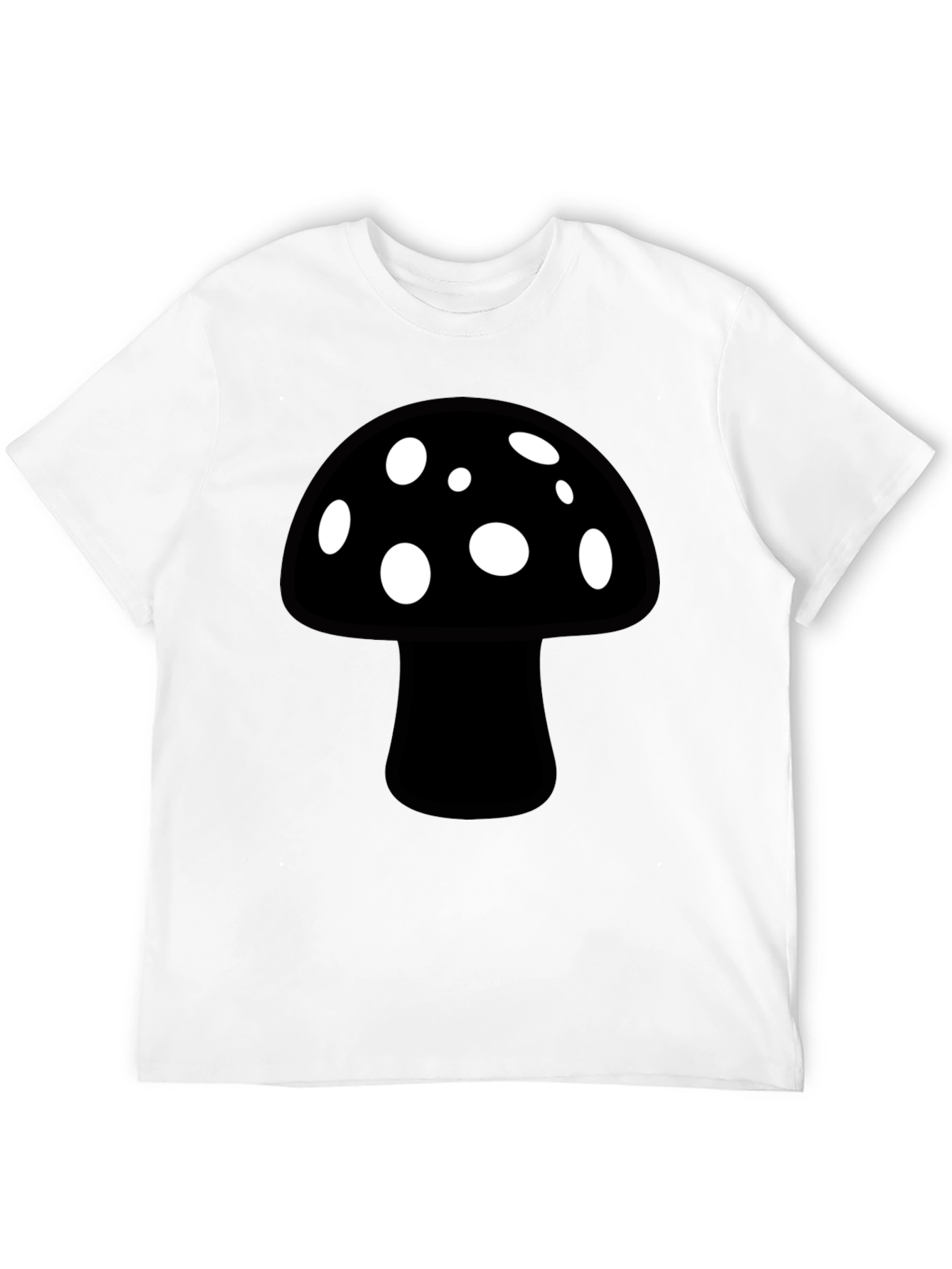 Mushroom Graphic Black T-Shirt