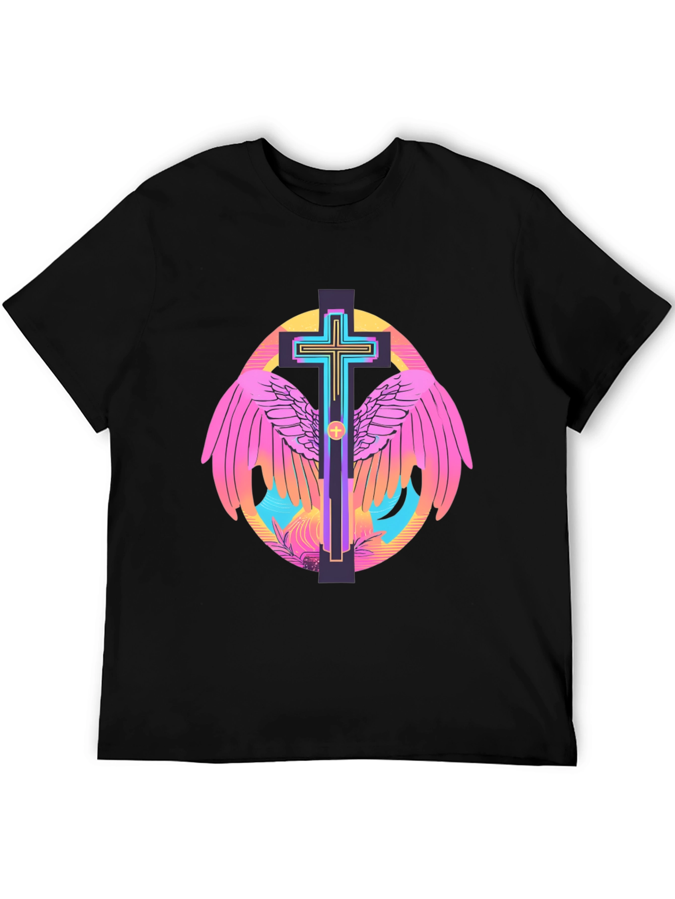 Winged Cross Graphic Tee - Stylish Christian Apparel